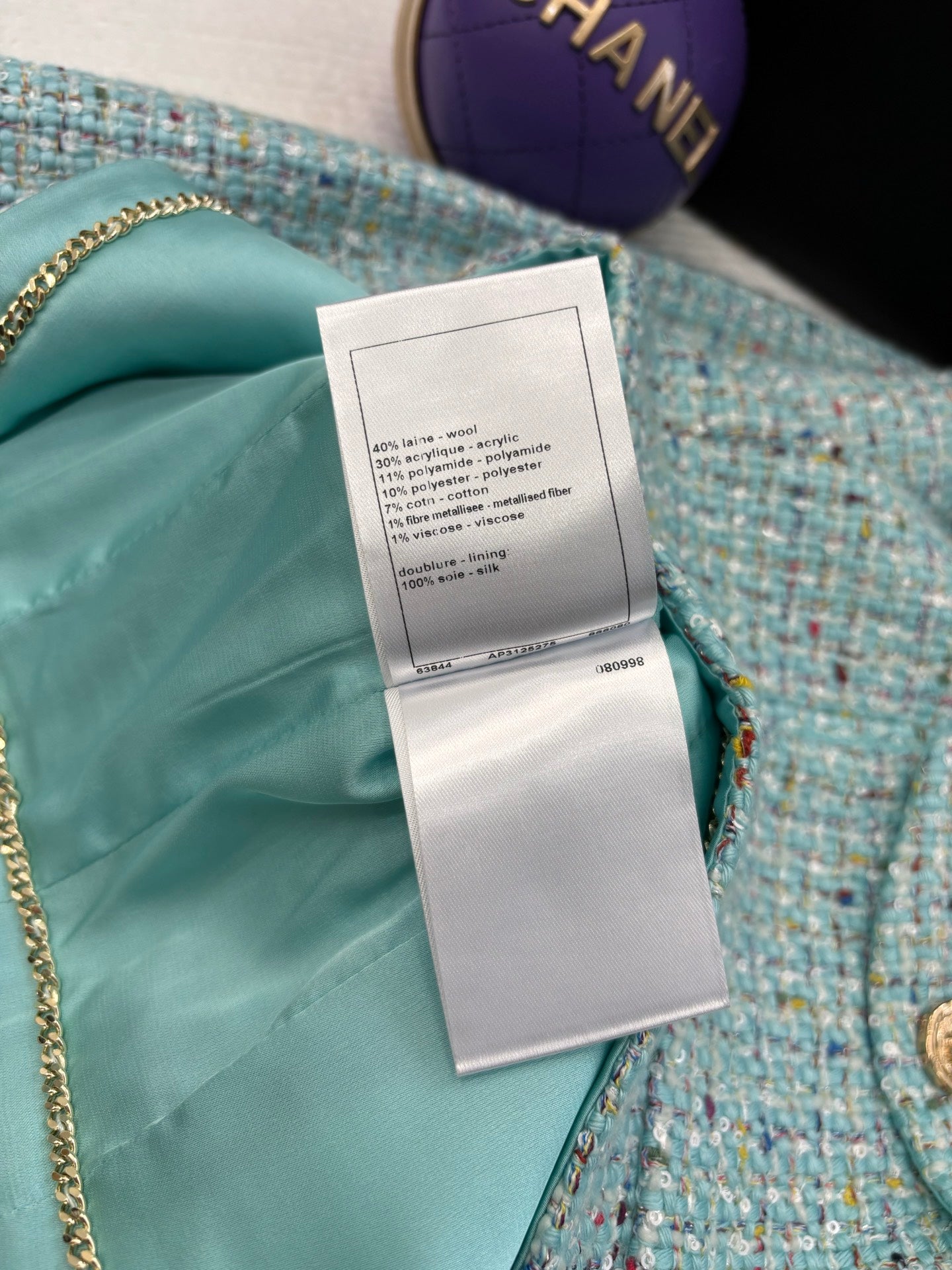 CC 25 Jacket Blue Pastel Wool 278696