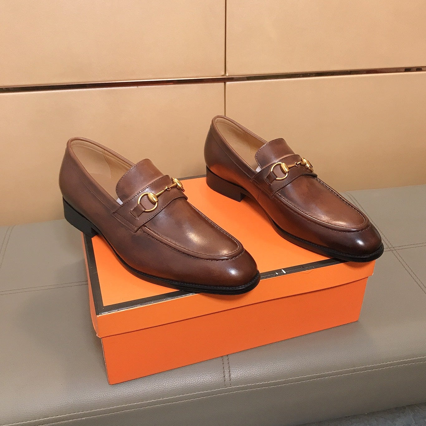 GG Men's Jordaan Loafer Brown Cowhide 529782