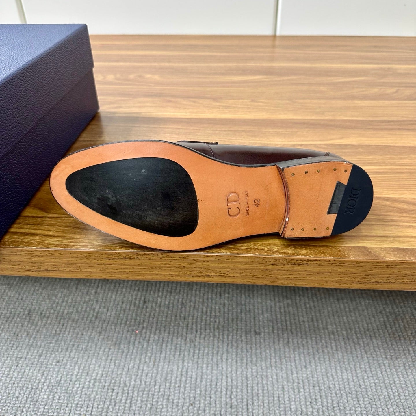 CD Timeless Loafer Brown Technical Fabric Cowhide 638621