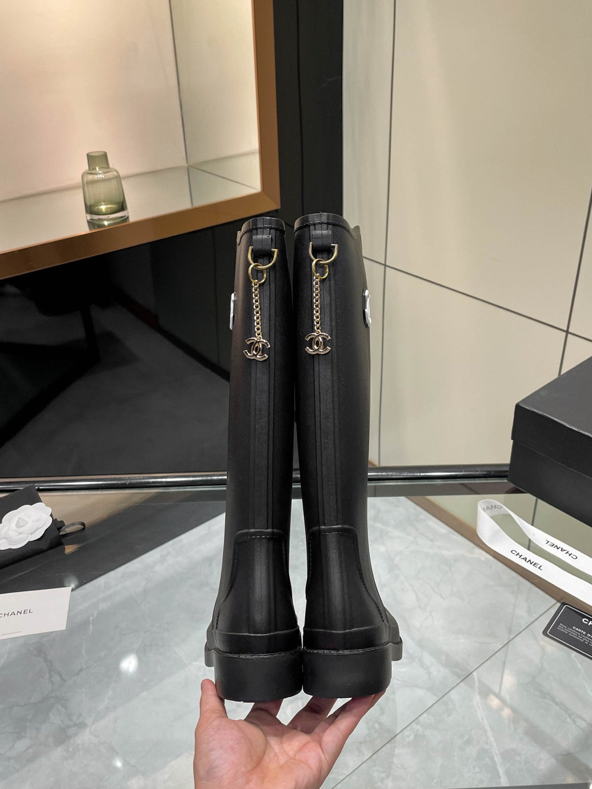 Chanel 2026 Caoutchouk CC Boots Rubber 191176