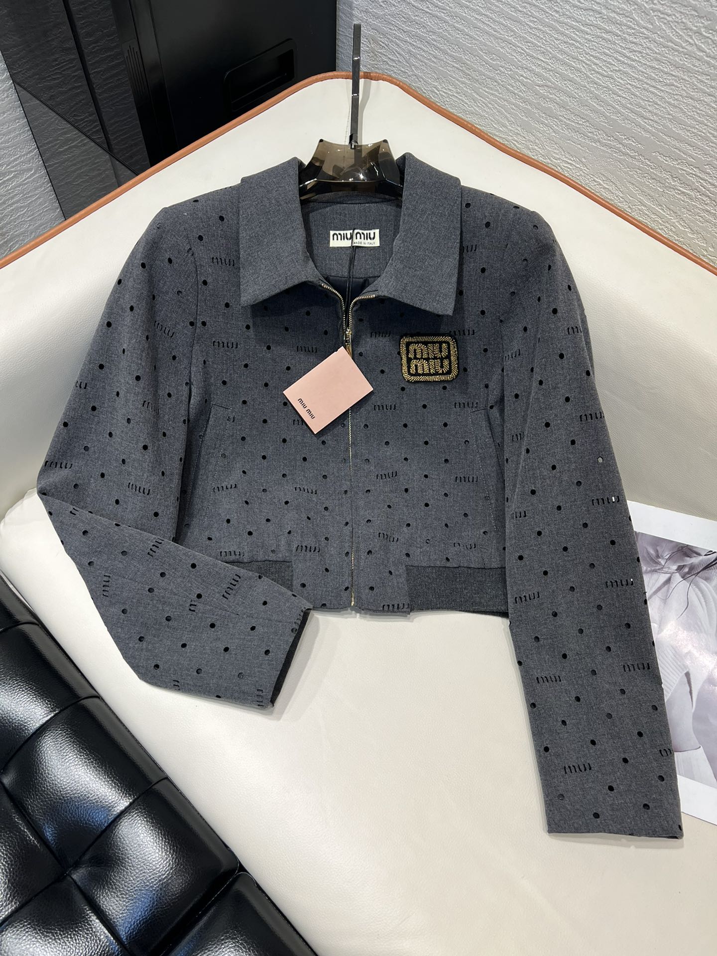 Miu Miu 25 Set Gray Polyester