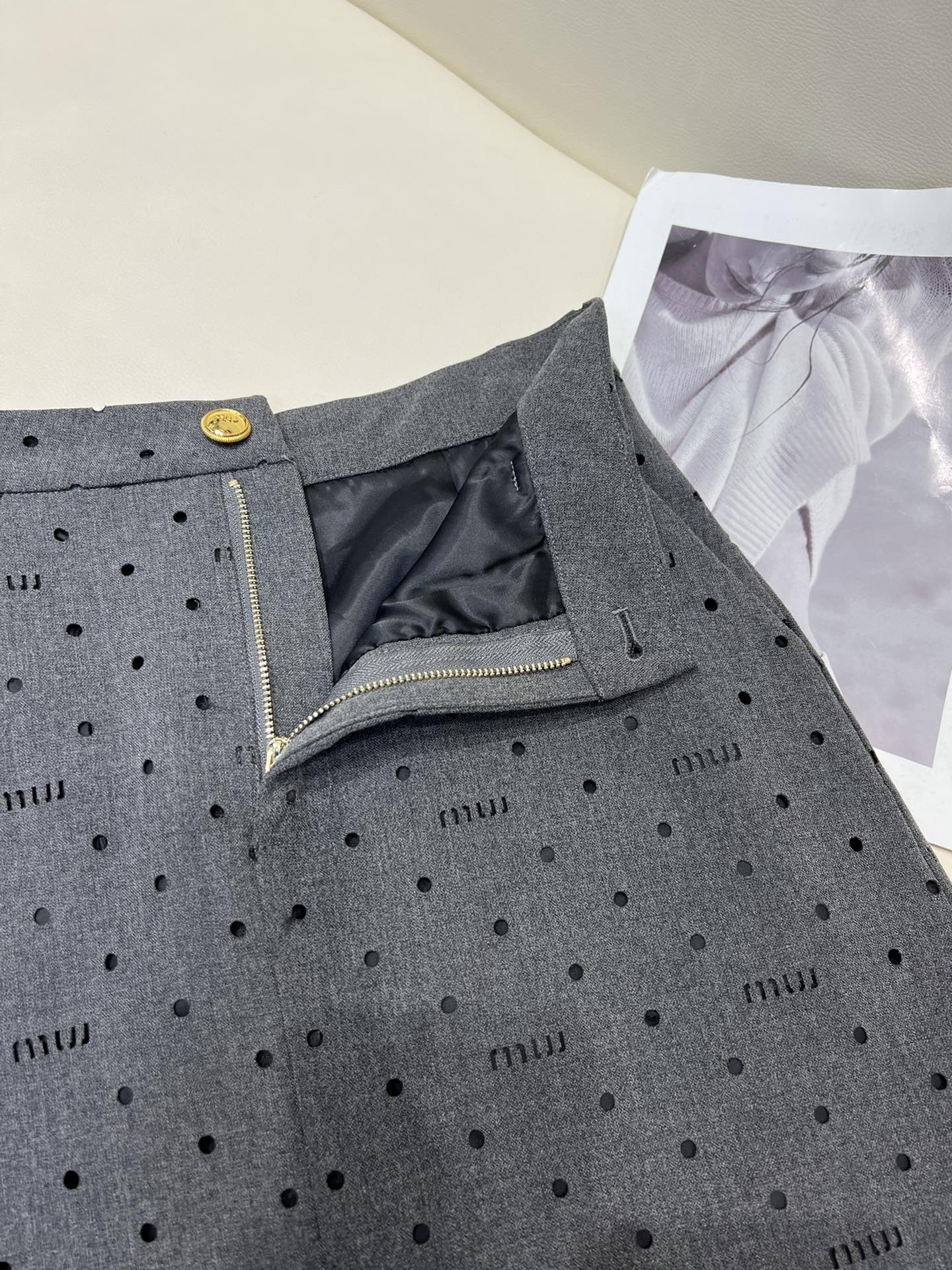 Miu Miu 25 Set Gray Polyester