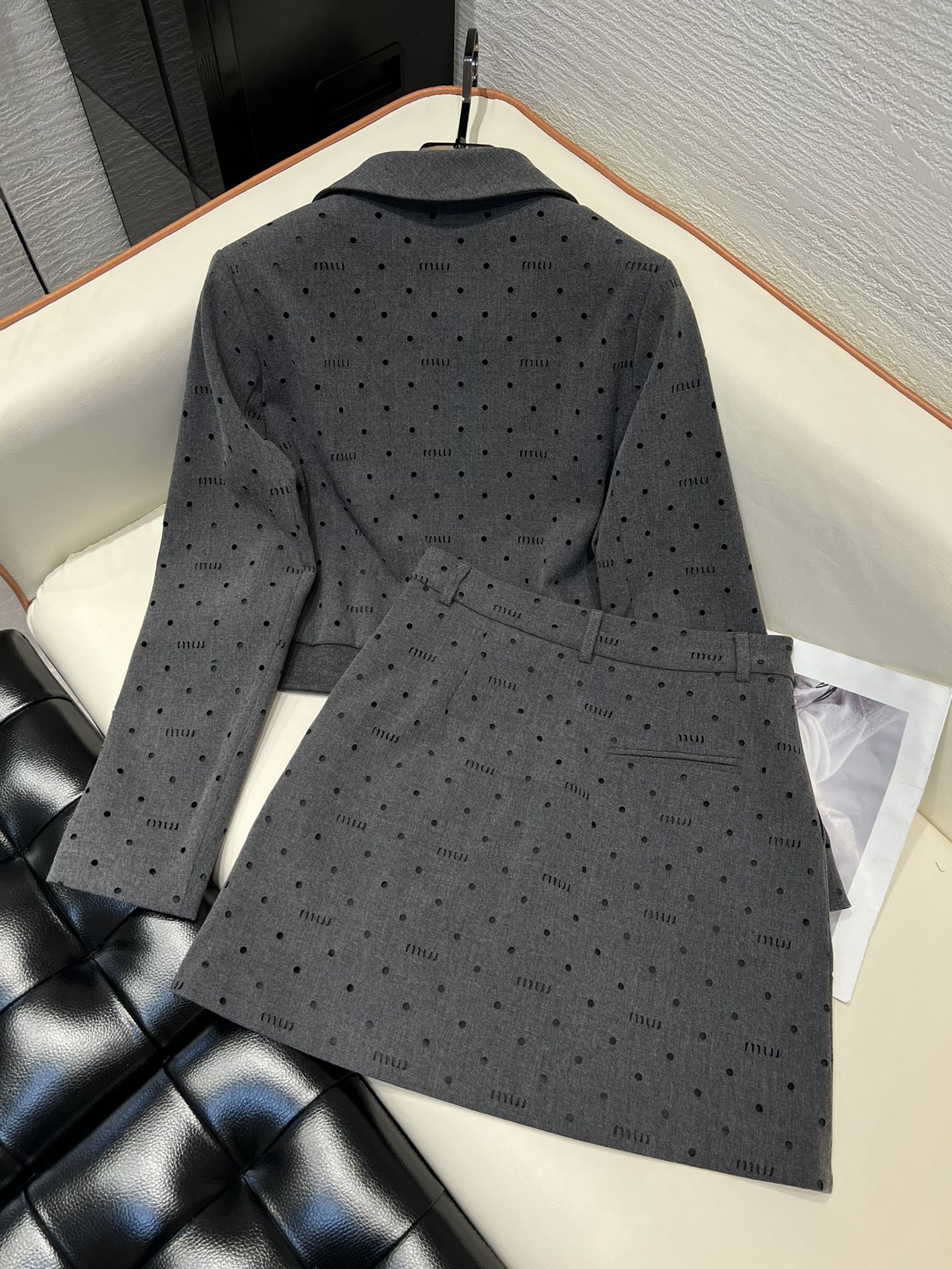 Miu Miu 25 Set Gray Polyester