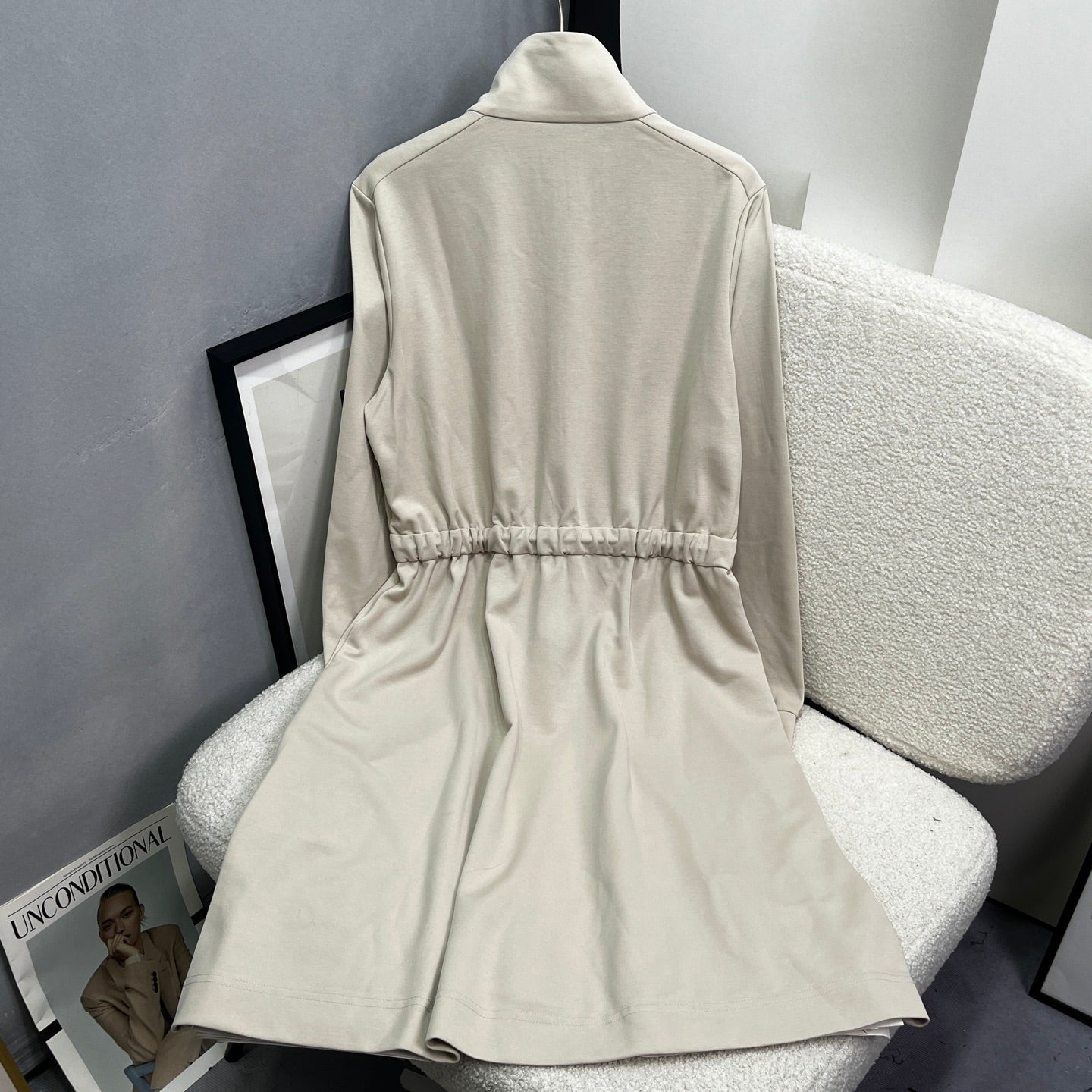 MC 2025 Dress Beige Cotton