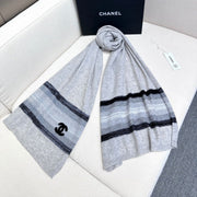 CC Scarf 210 CM In Grey Blue Cashmere 403864