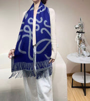 Loewe Scarf 180CM Blue Cashmere 962788