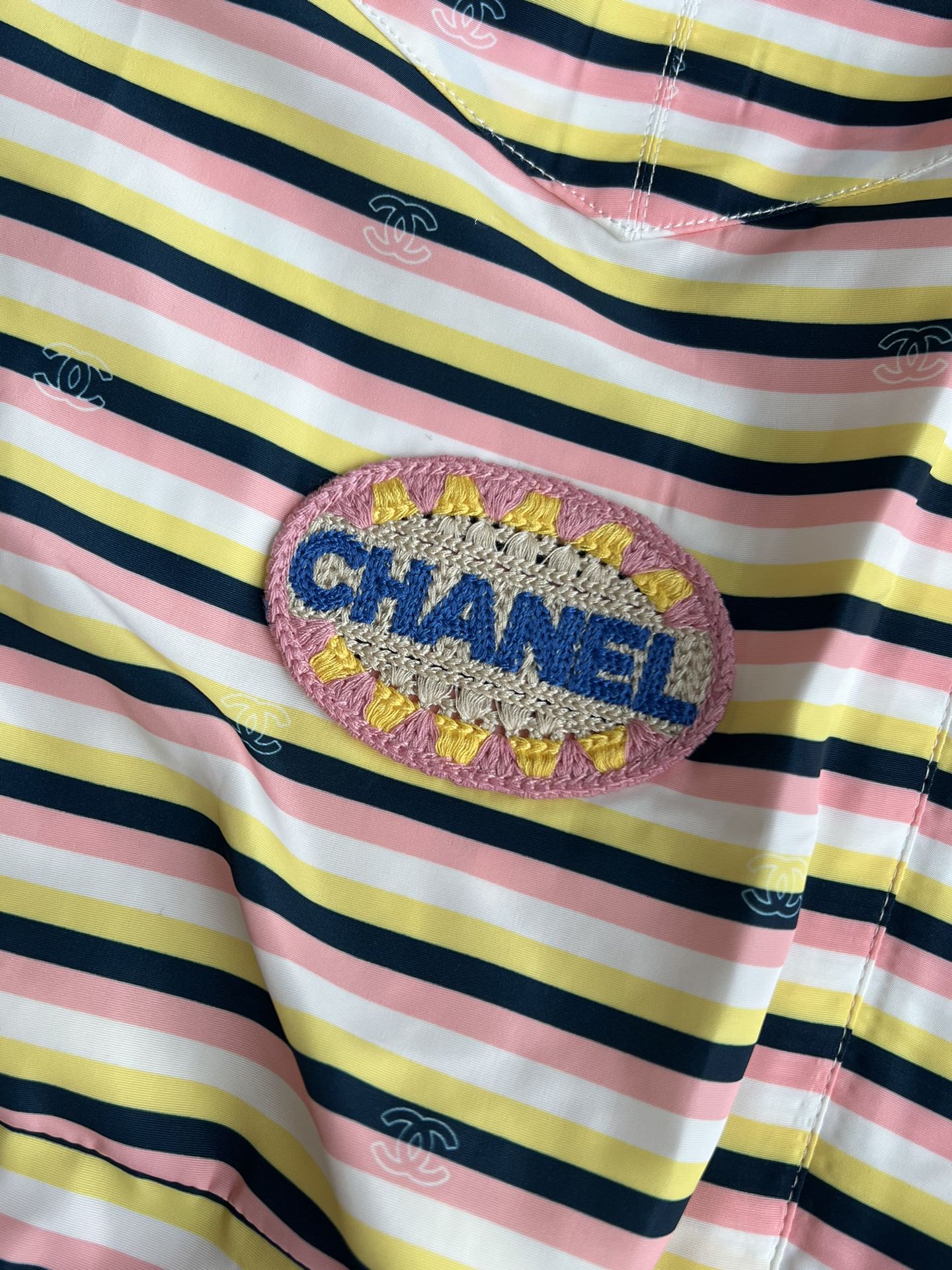 CC 25 Striped Suit Multicolor Polyester Fiber