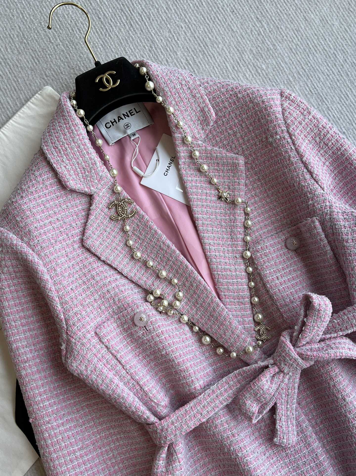 CC 25 Set Tweed Pink Cotton Polyamide