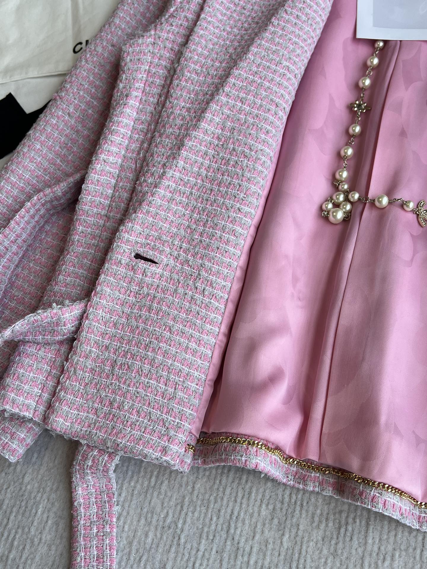 CC 25 Set Tweed Pink Cotton Polyamide