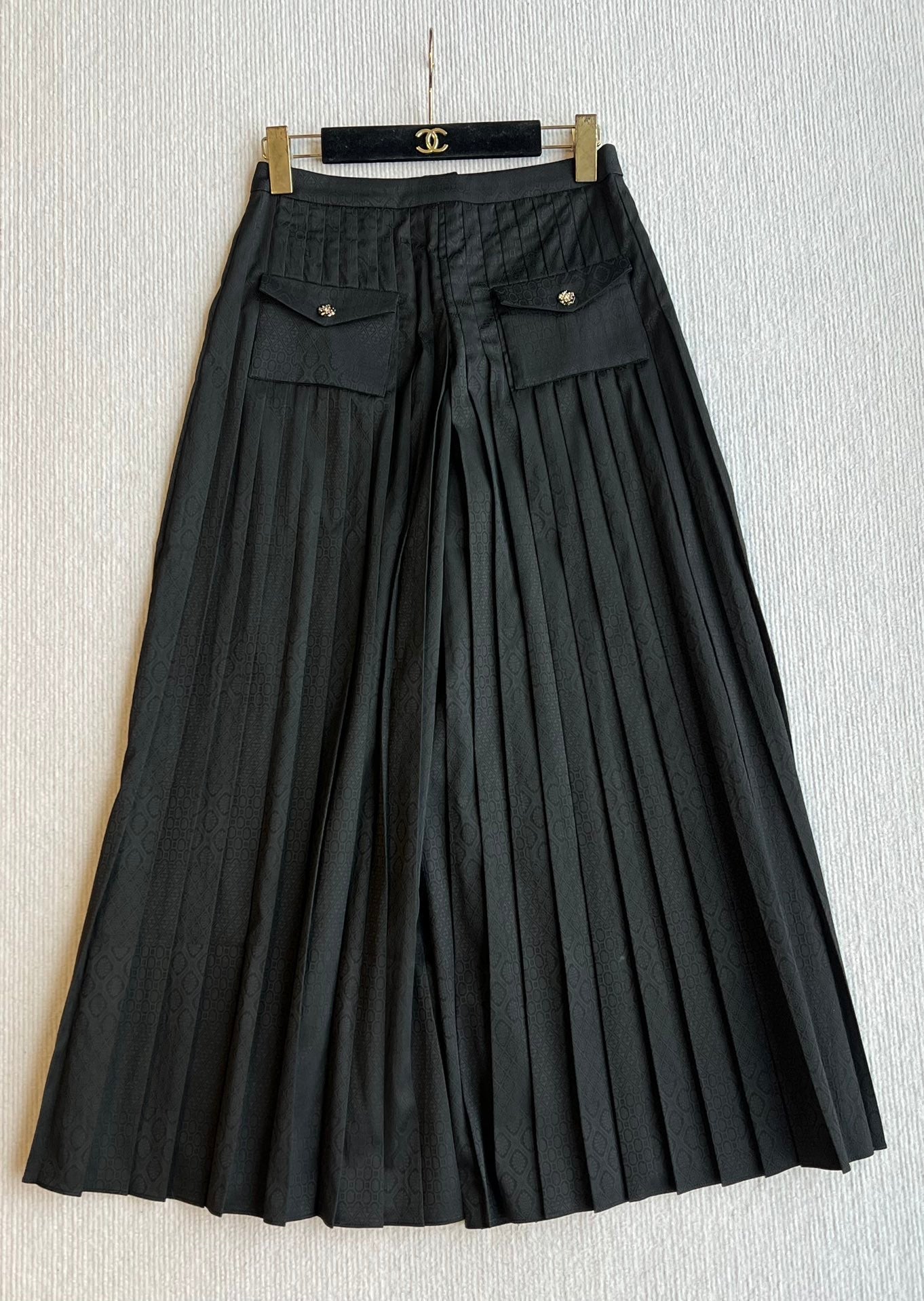 CC 25 Pleated Pants Black Silk