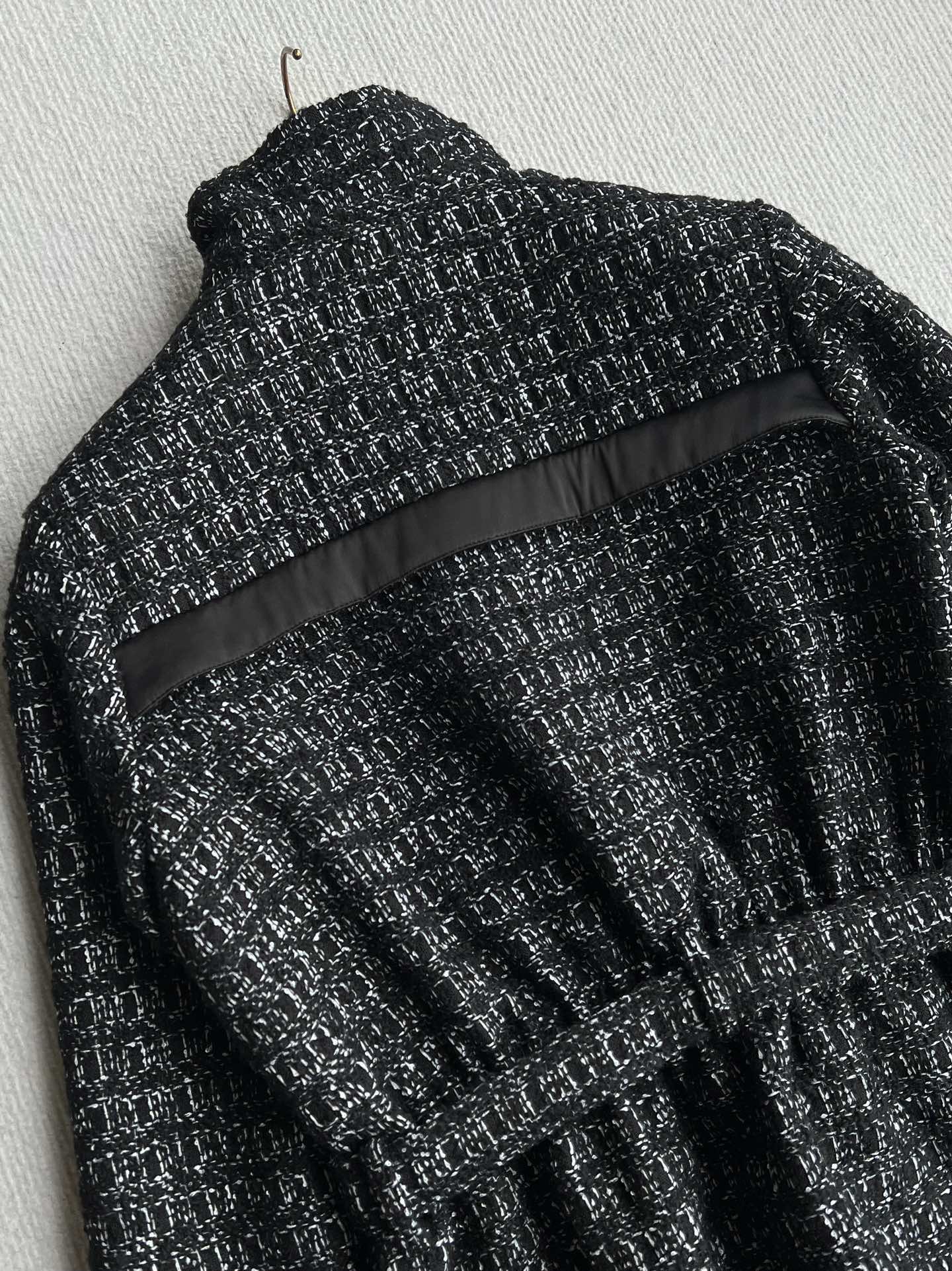 Chanel 2025 Belt Jacket Black Wool Cashmere 318587