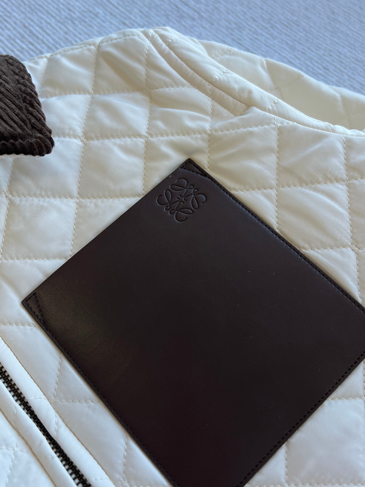 Loewe 2025 Jacket White Brown Cotton Polyester 325273