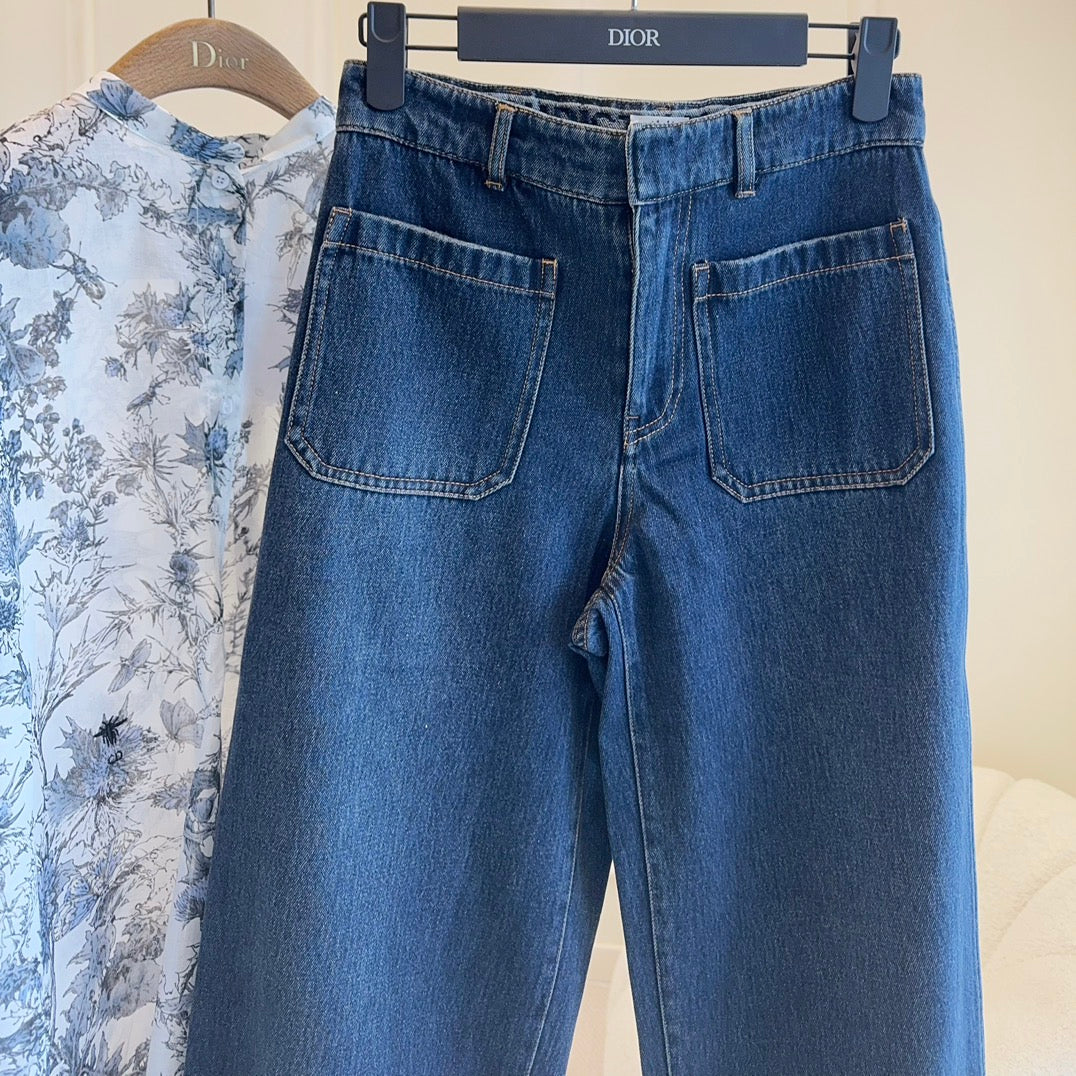 CD 25 Straight-leg Jeans Blue Cotton