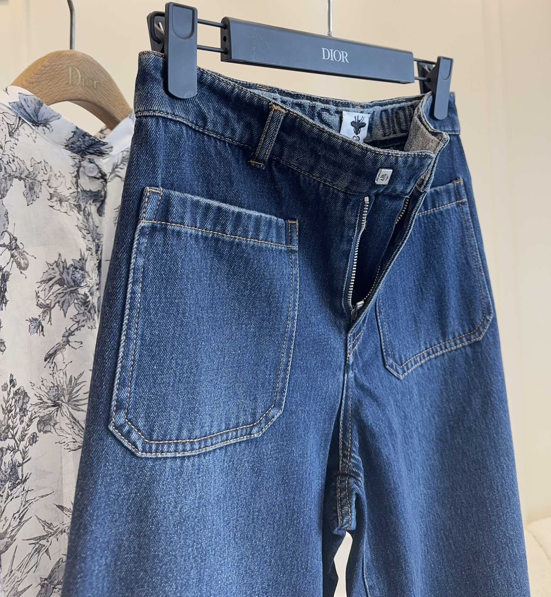 CD 25 Straight-leg Jeans Blue Cotton