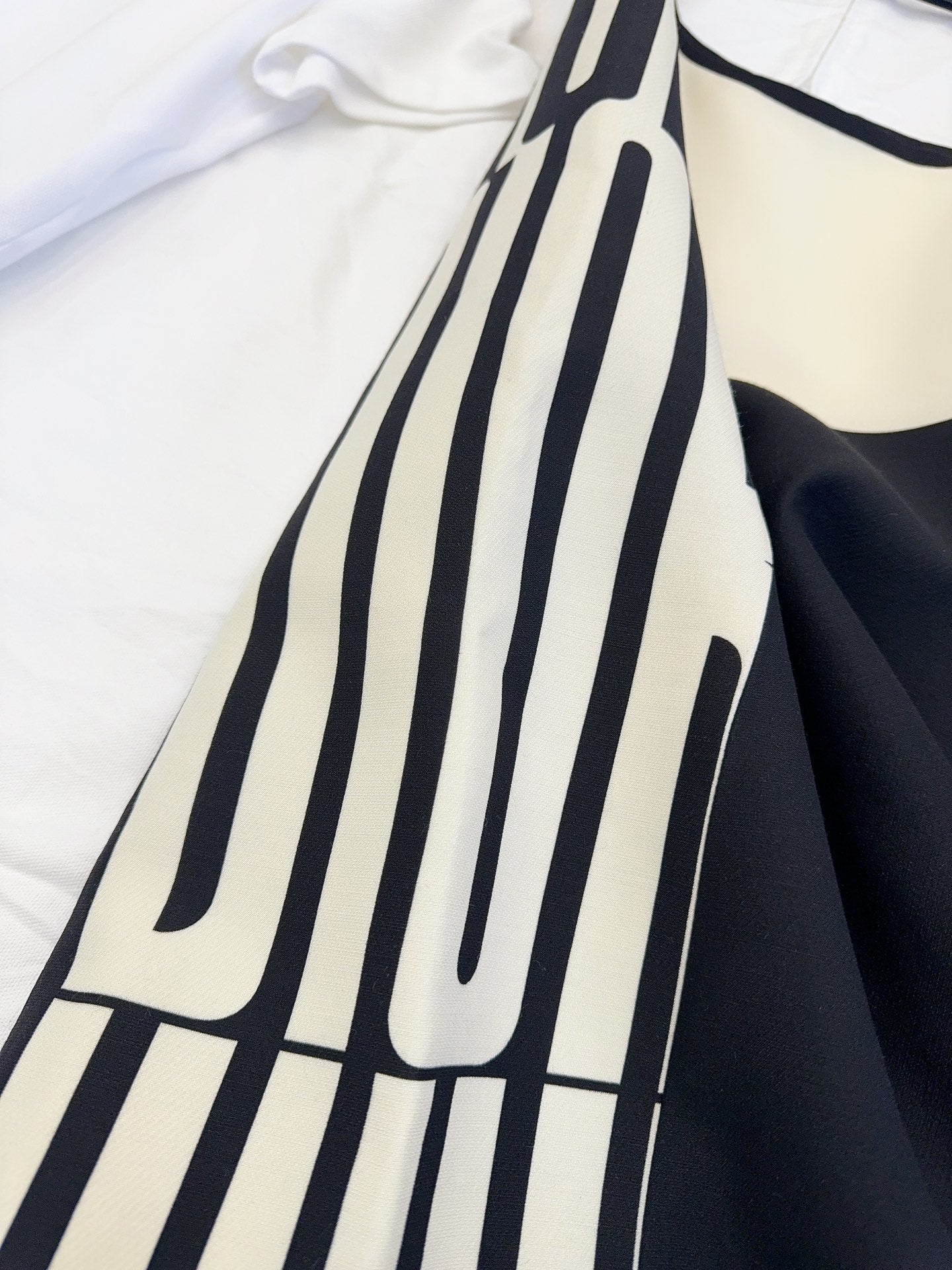 CD 25 Suspender Skirt Black Beige Silk Wool