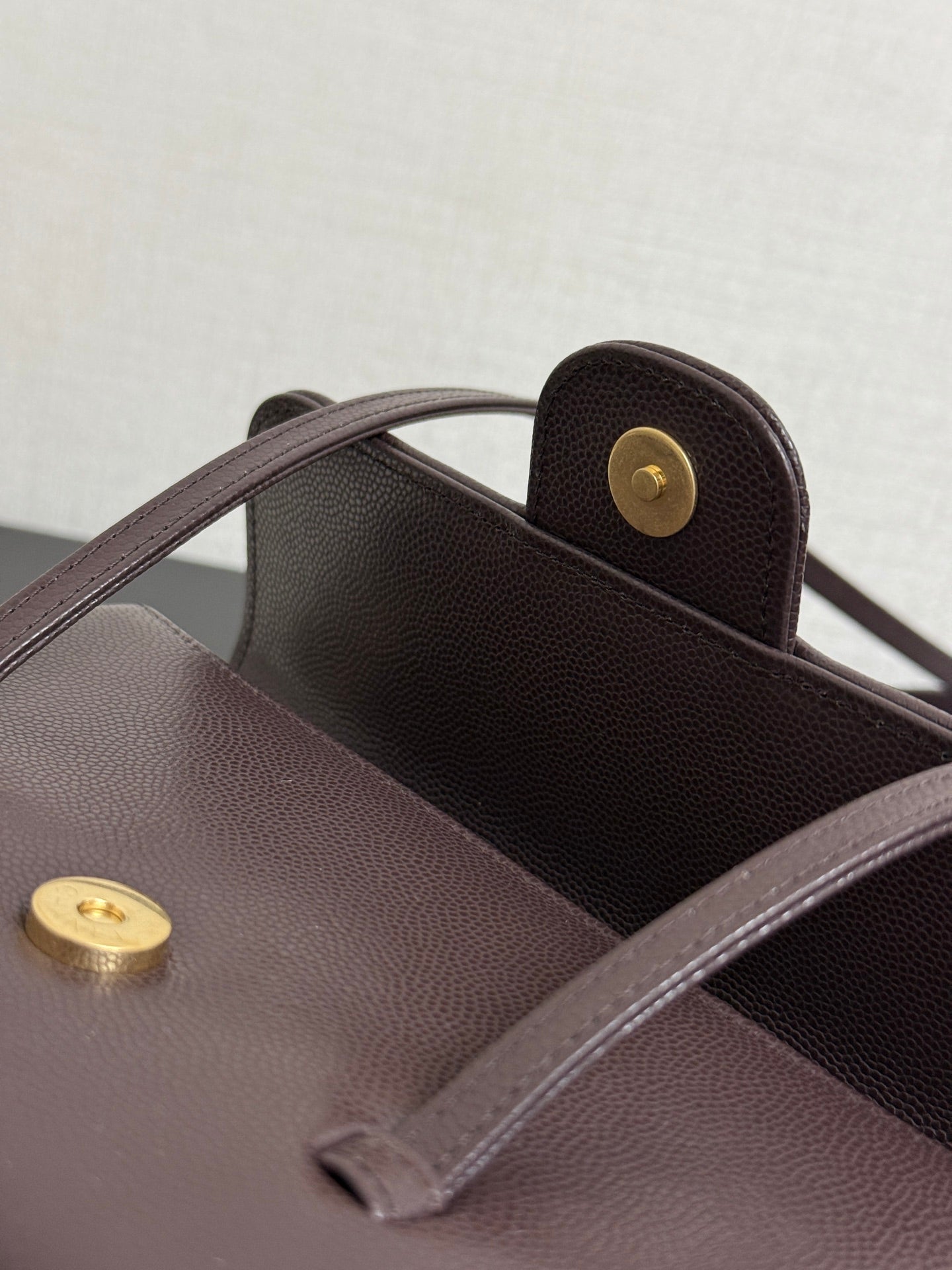 Chanel 2026 Preppy Coco Bag Brown Chocolate Caviar Leather Gold Hardware