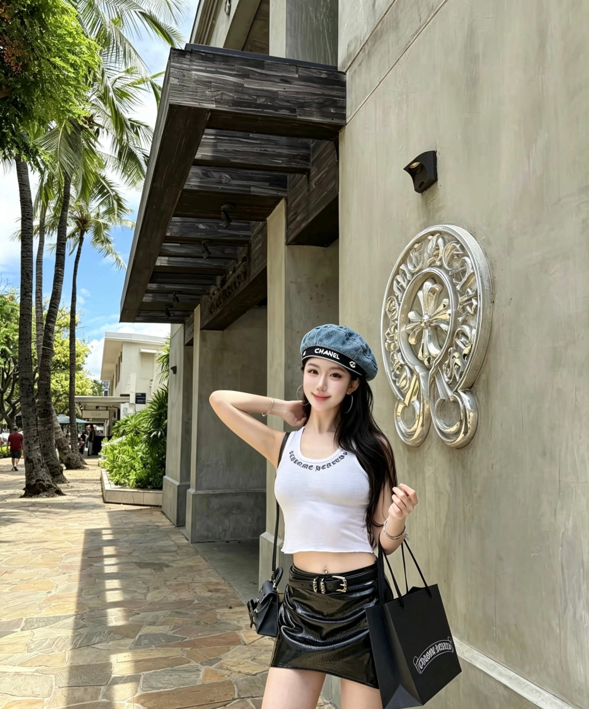 Chanel 2026 Denim Beret Hat 519515