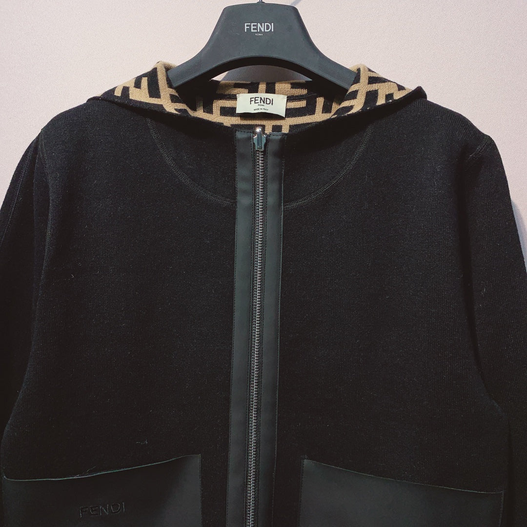 Fendi 25 Jacket Black Wool 0017