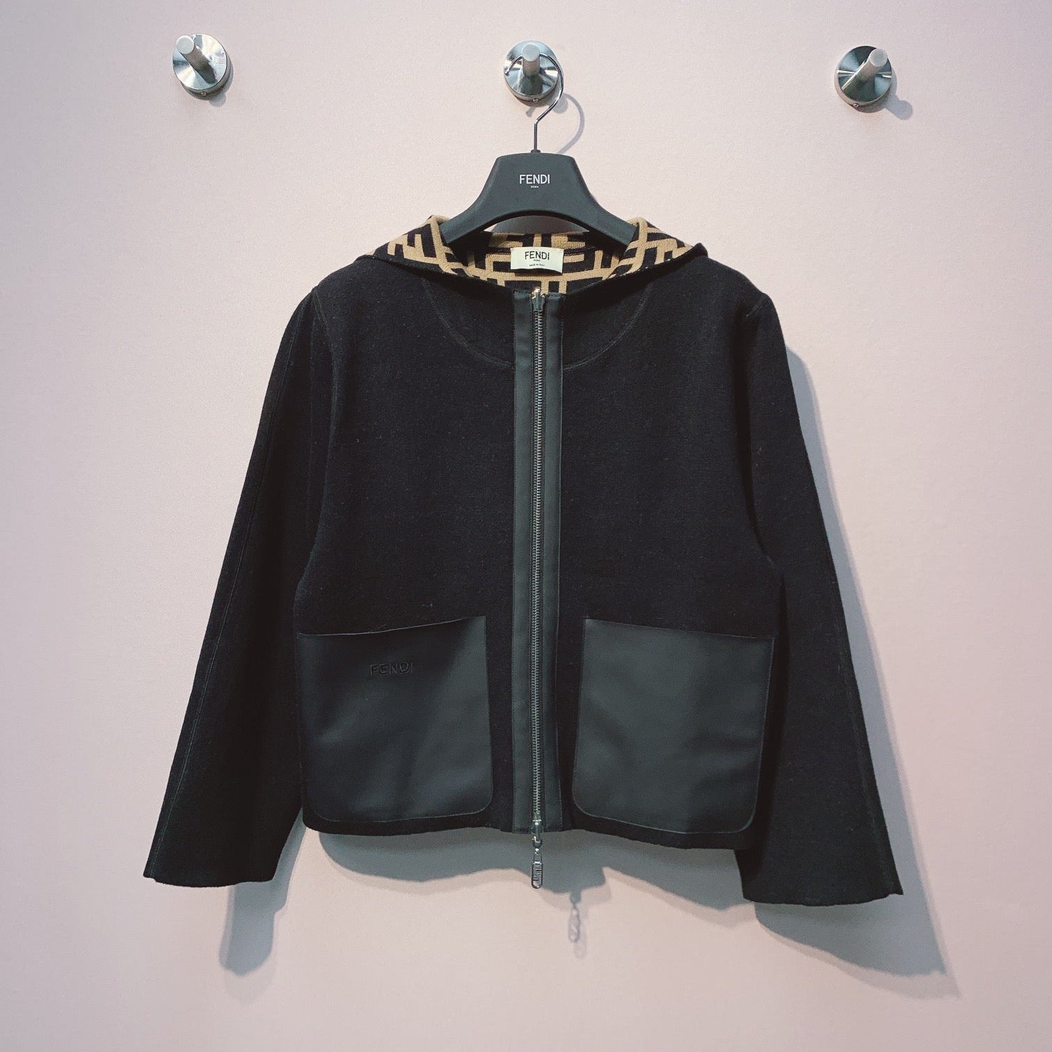 Fendi 25 Jacket Black Wool 0017