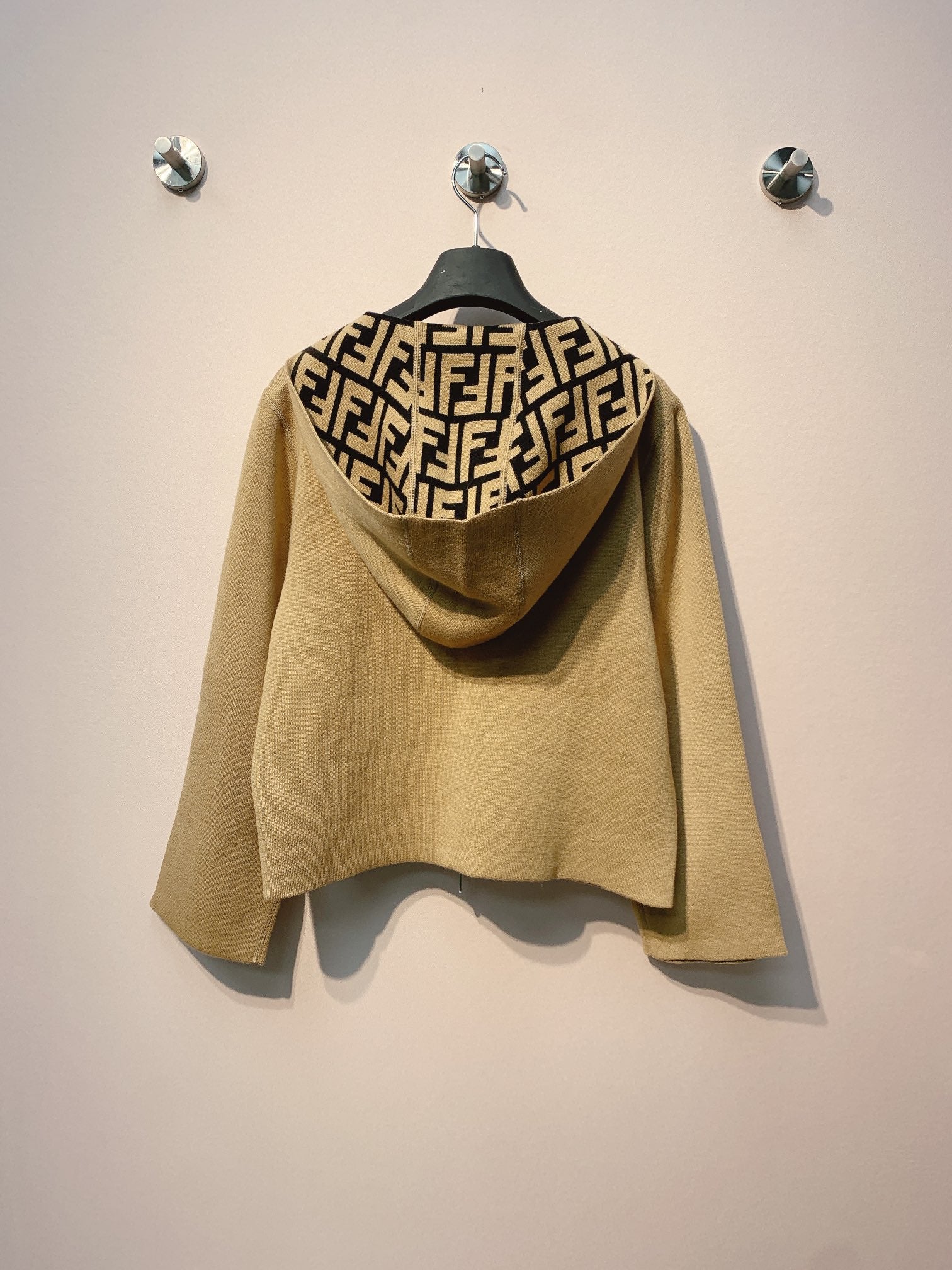 Fendi 25 Jacket Light Beige Wool 0016