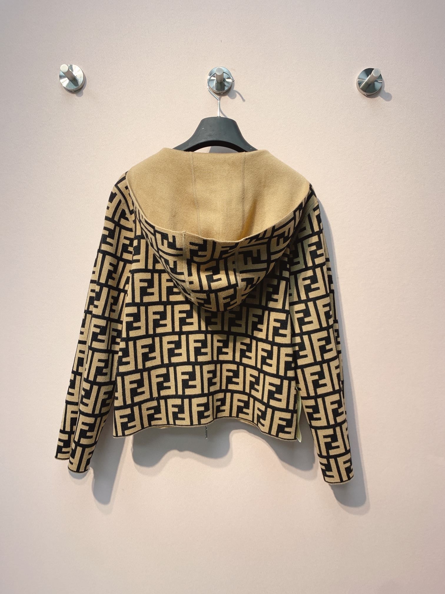 Fendi 25 Jacket Light Beige Wool 0016