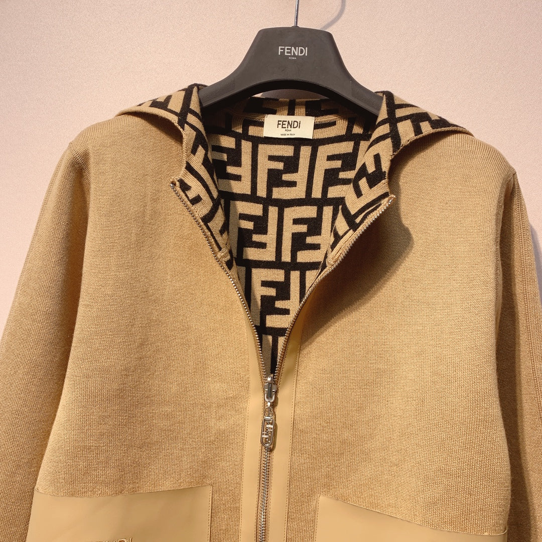 Fendi 25 Jacket Light Beige Wool 0016
