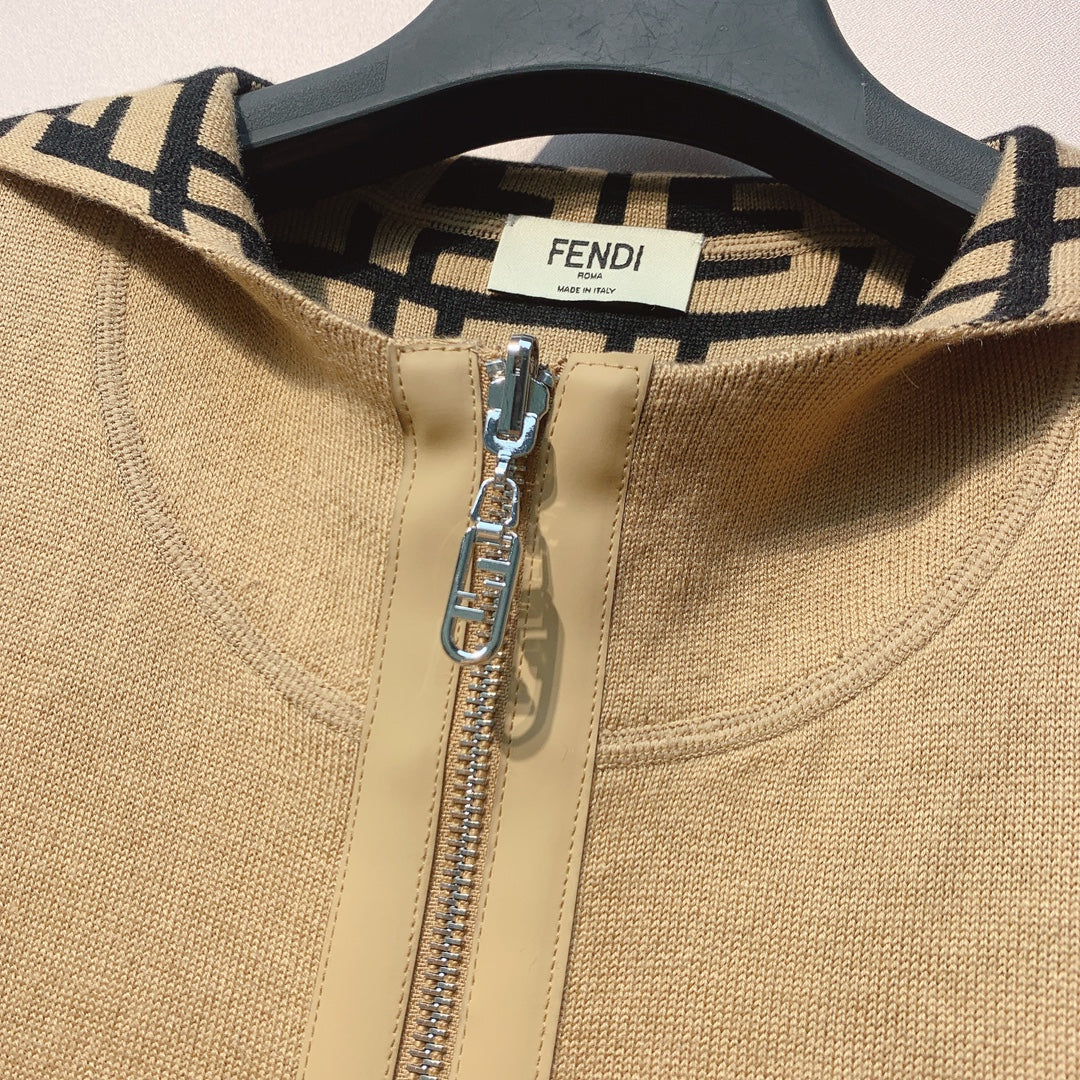 Fendi 25 Jacket Light Beige Wool 0016