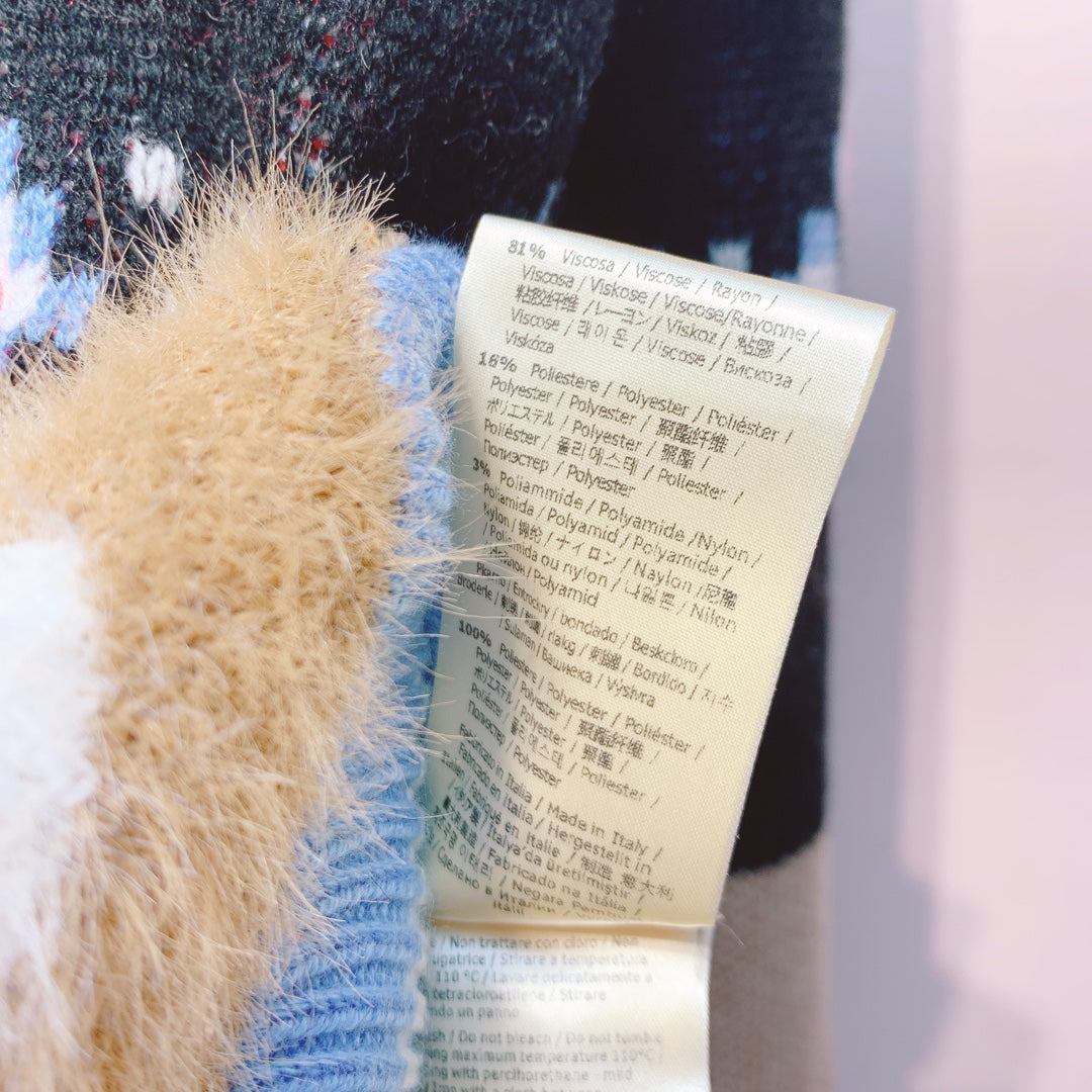 Fendi 25 Cardigan Multicolor Wool 0015