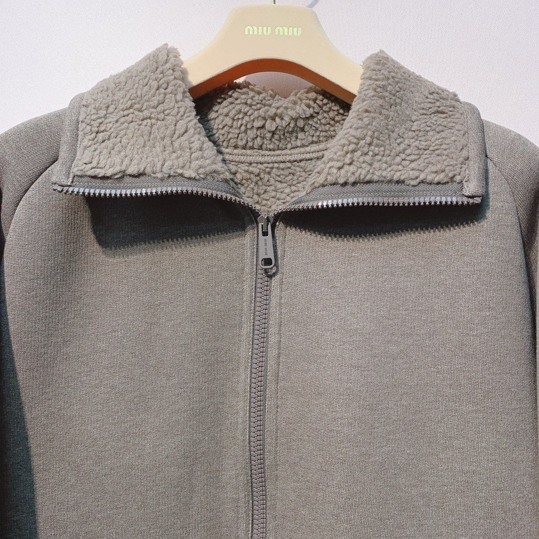 Miu Miu 25 Jacket Dark Brown Polyester 300164