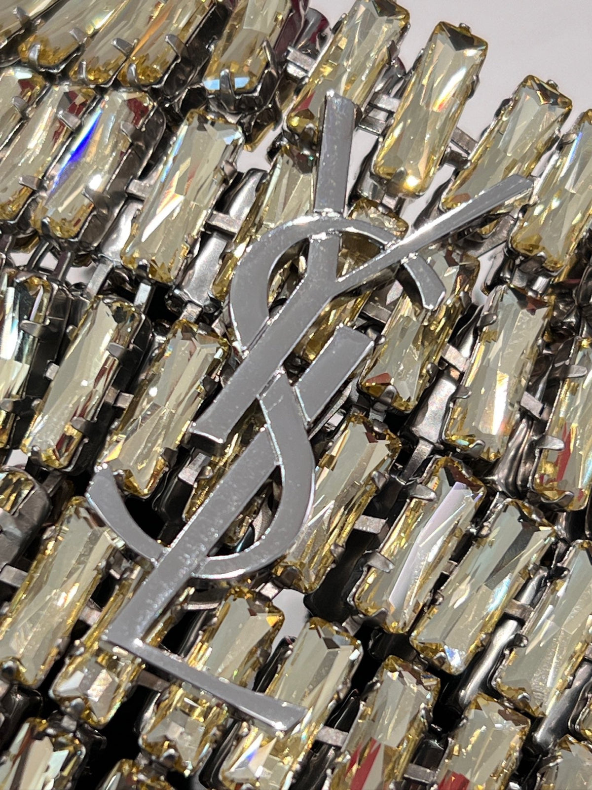 YSL 2026 Micro Evening Bag 11cm Crystals