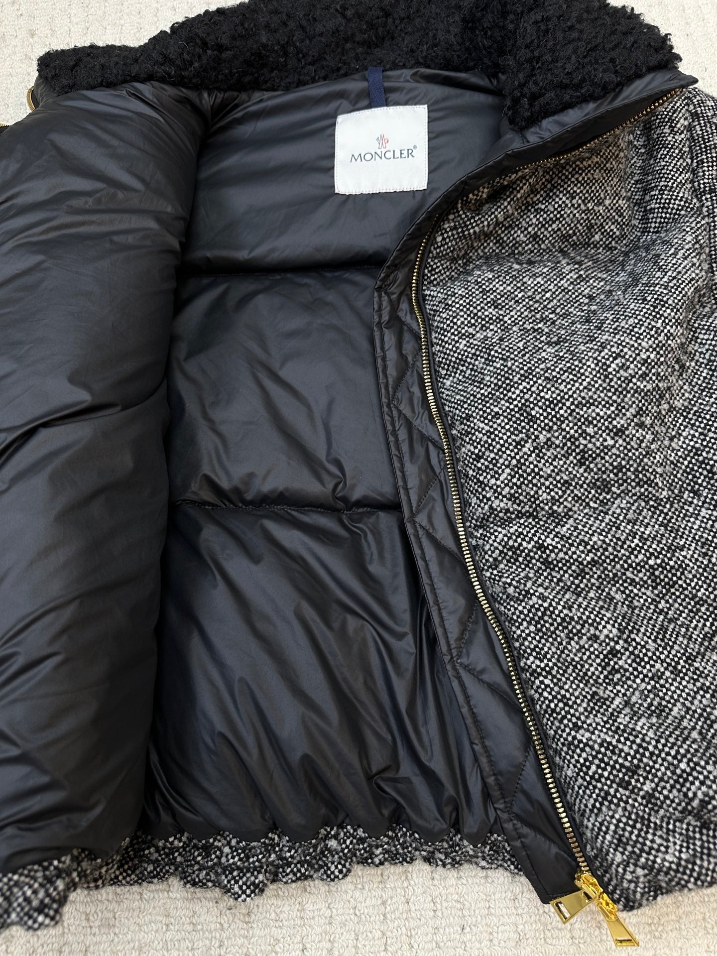 MC 2025 Jacket Black White Tweed Lambwool