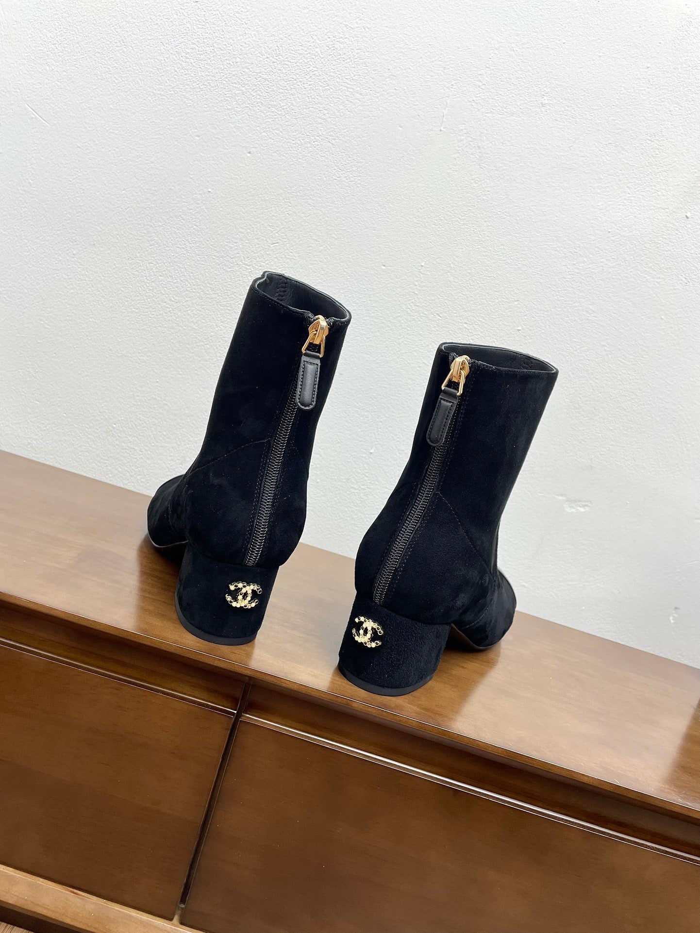 CC Ankle Boots 50mm Black Suede