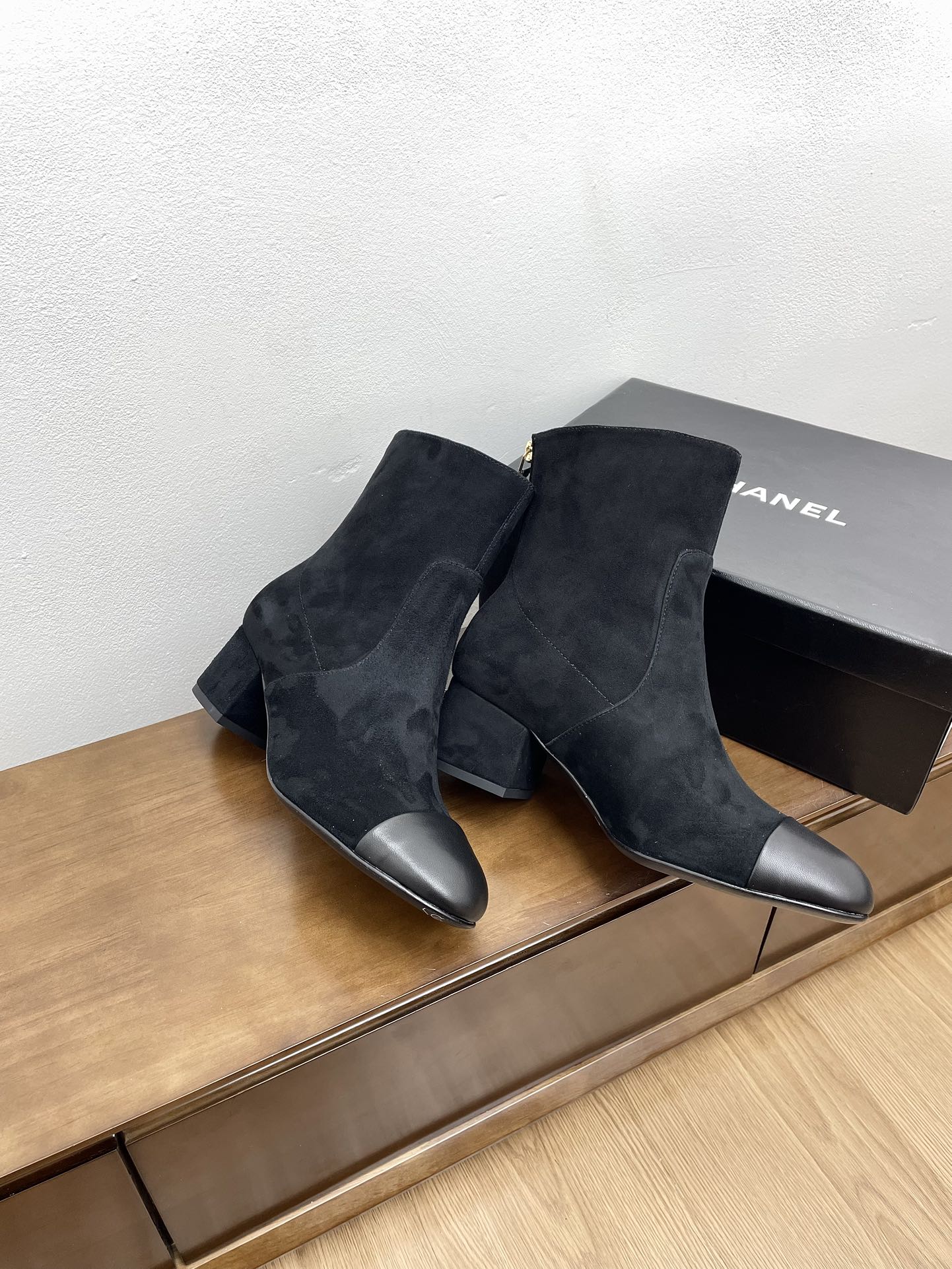 CC Ankle Boots 50mm Black Suede