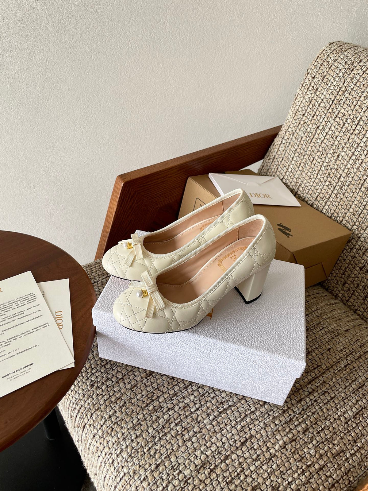 Dior 2026 Cannage Pumps 80mm Sheepskin 975497