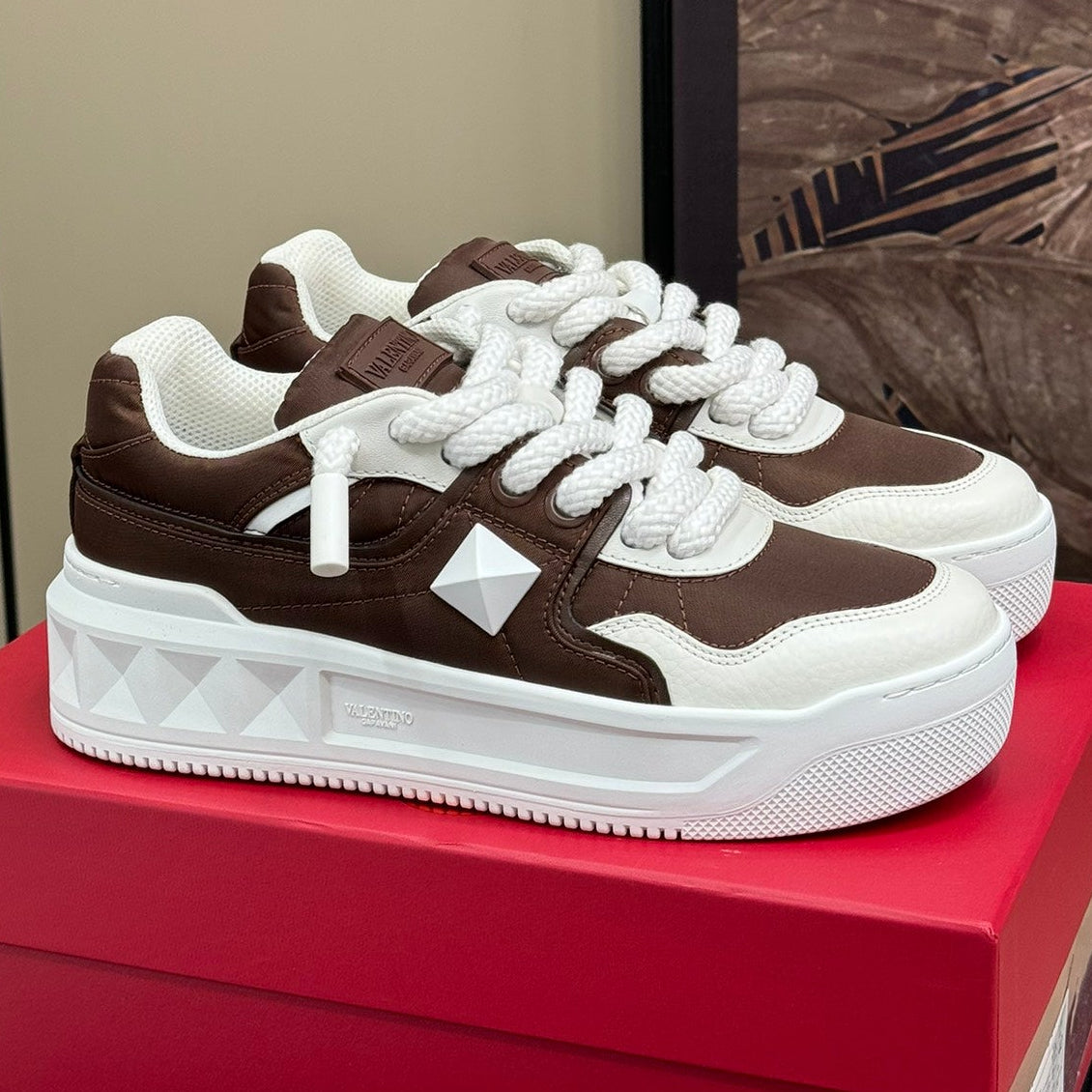 VT 2025 Sneakers Brown White Cowhide 548581