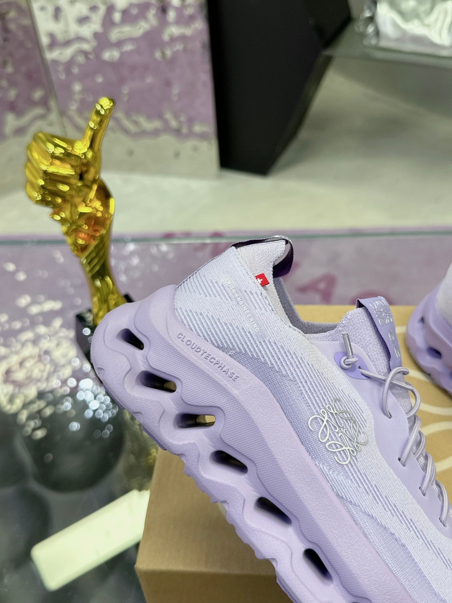 Loewe x On Cloudtilt Sneaker Purple Calfskin