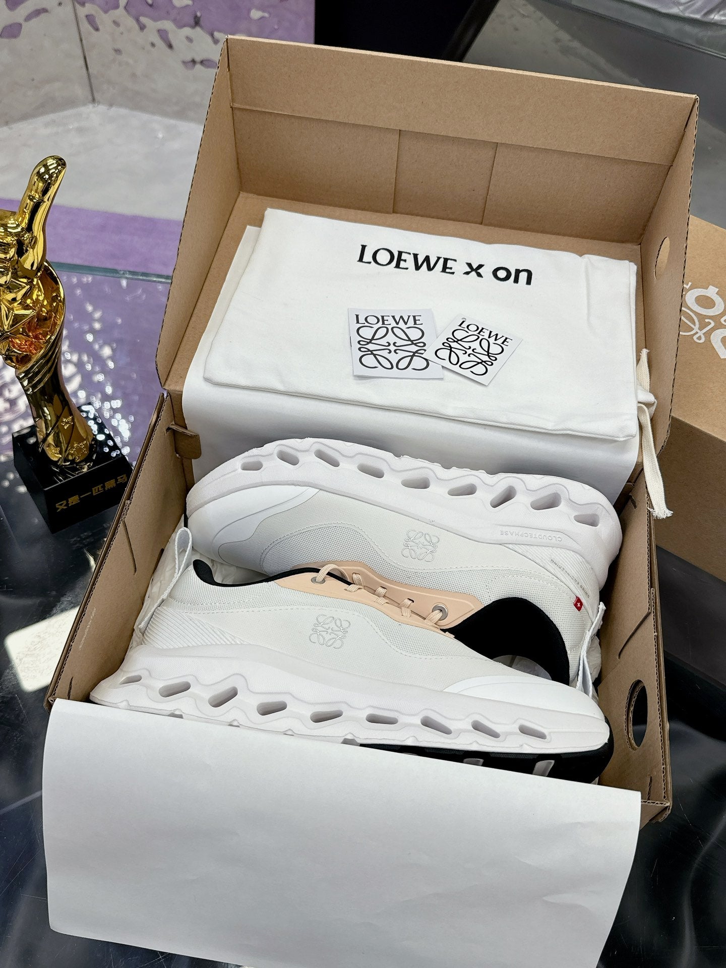 Loewe x Running Cloudtilt2.0 Sneaker White Calfskin 217643