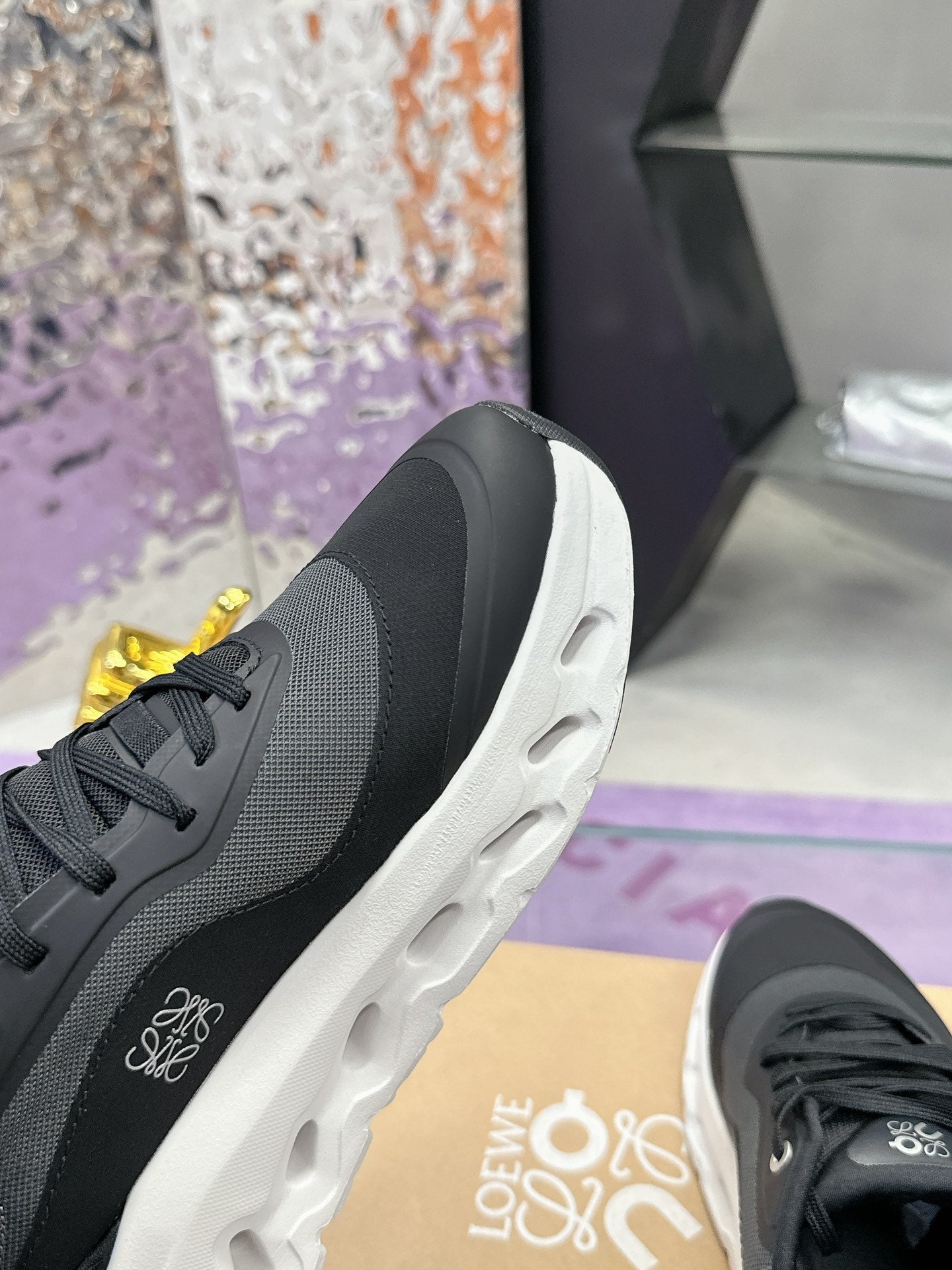 Loewe x Running Cloudtilt2.0 Sneaker Black Calfskin