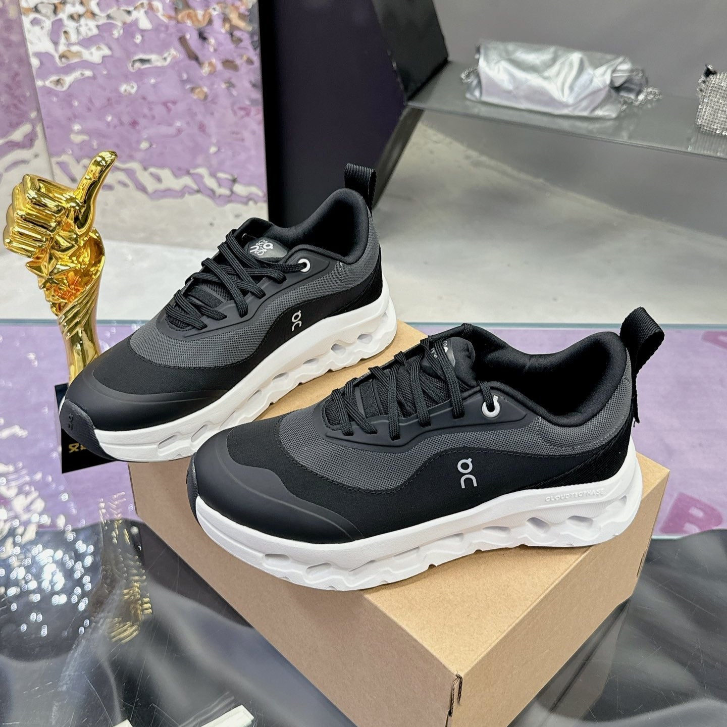 Loewe x Running Cloudtilt2.0 Sneaker Black Calfskin