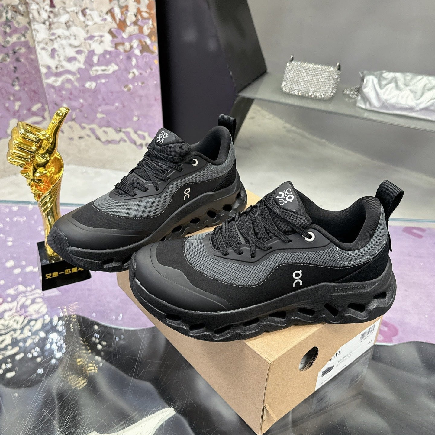 Loewe x Running Cloudtilt2.0 Sneaker Full Black Calfskin