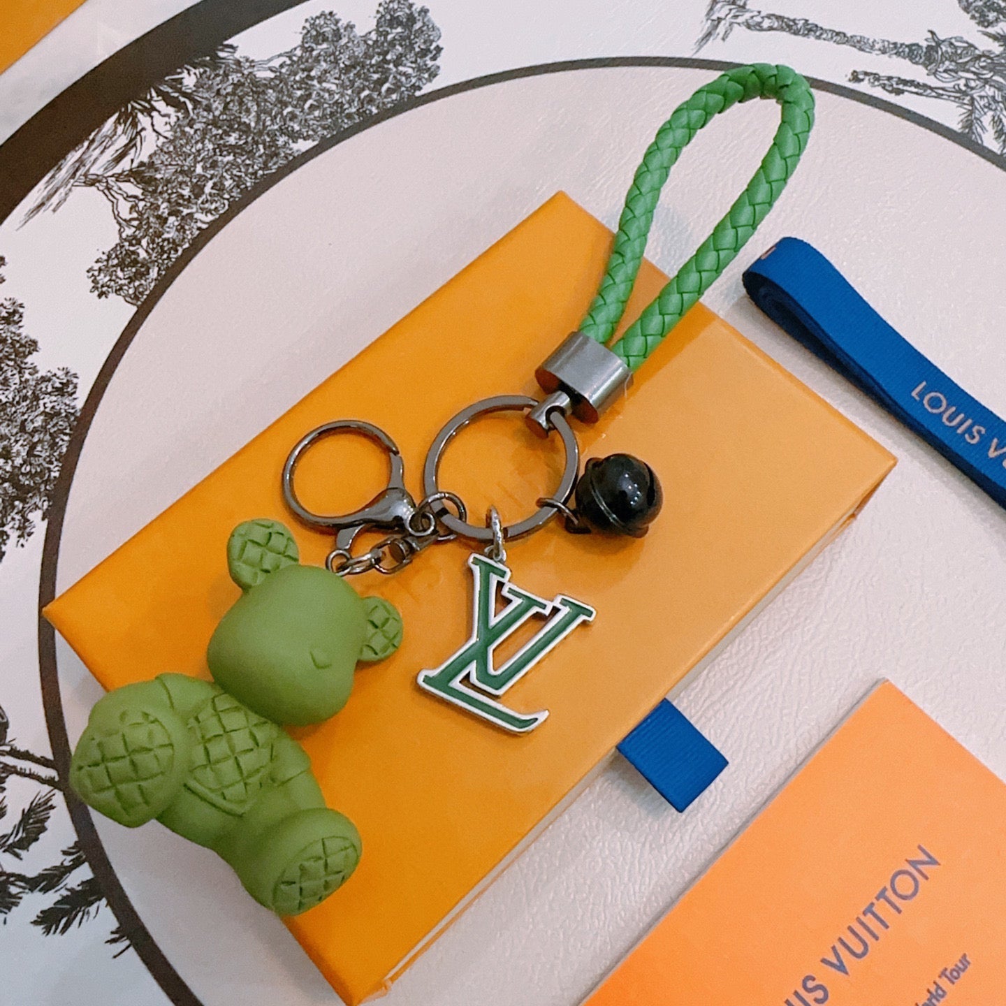 LV Green Bear Charm