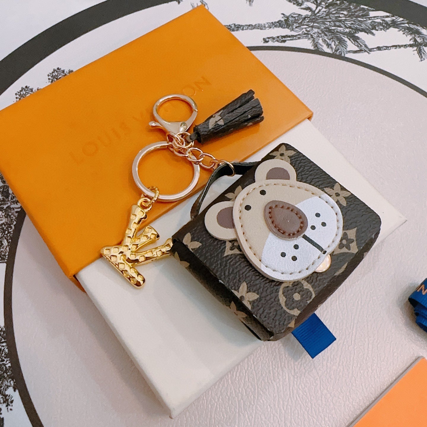 LV Bear Bag Charm