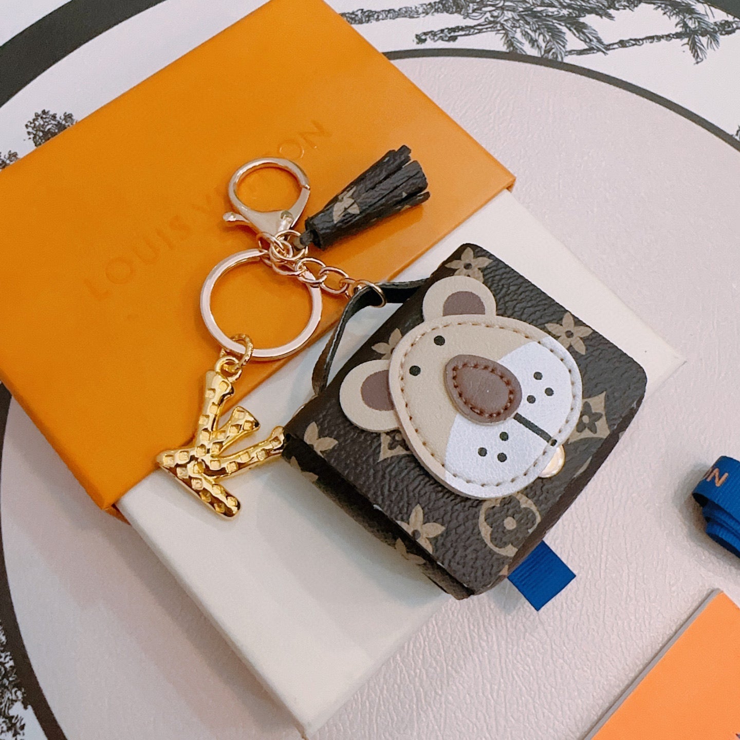 LV Bear Bag Charm