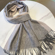 LP Grande Unita Scarf 180 CM In Dark Grey Mix Light Grey Cashmere  208871