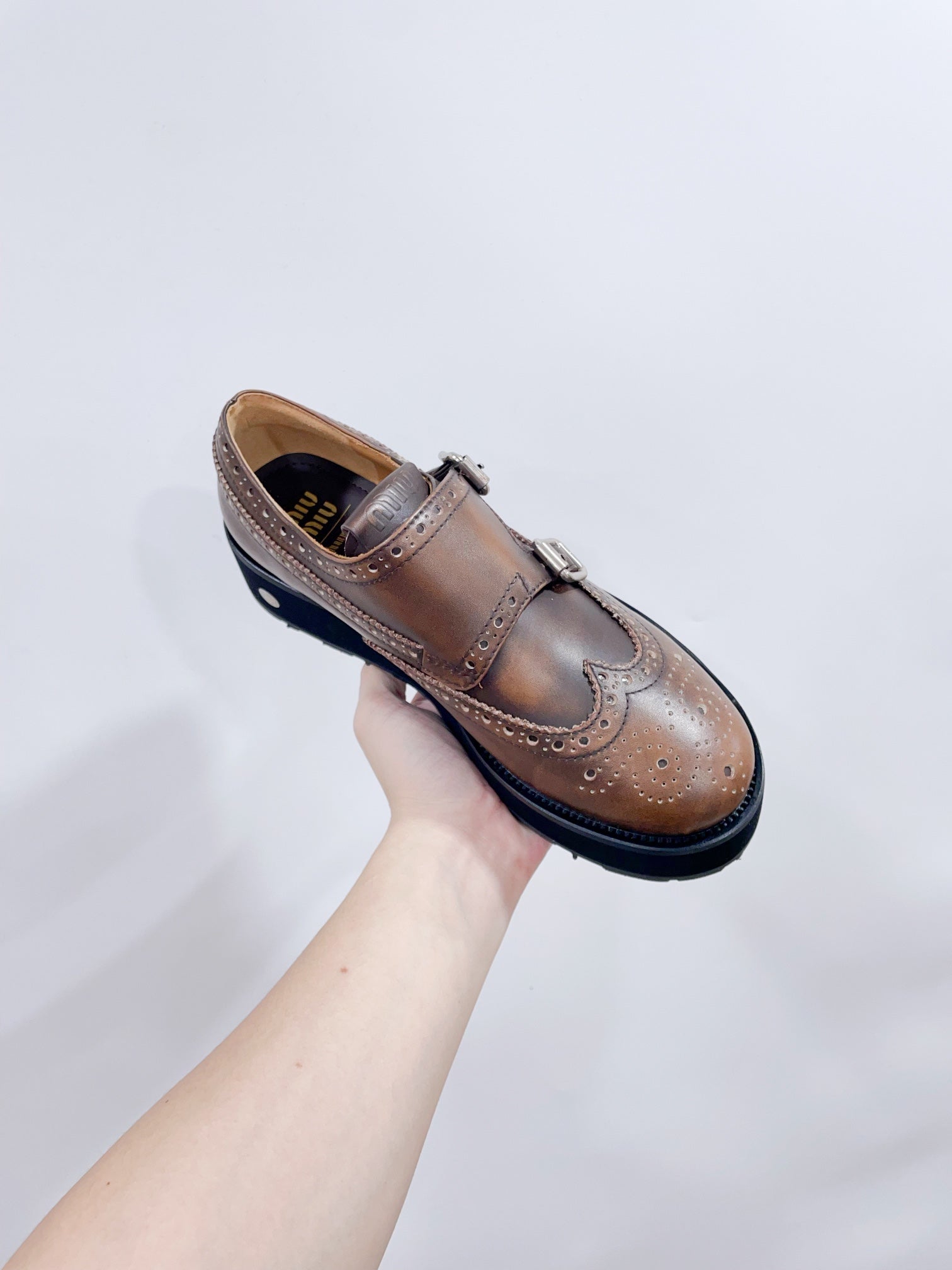 Miu-Church's Loafers raw brown Nubuck Leather