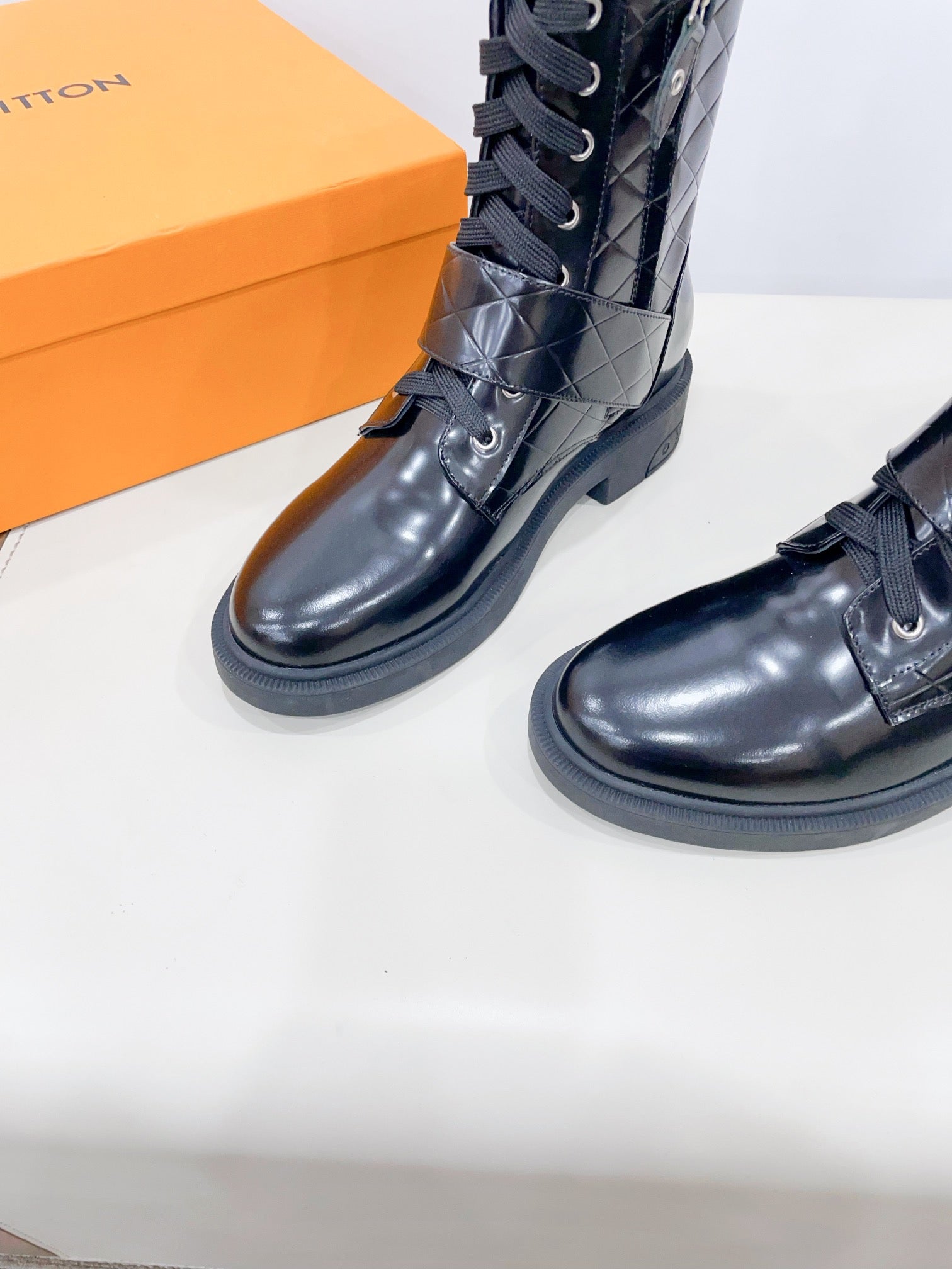 LV Westside Ankle Boot Glossy Black Calfskin