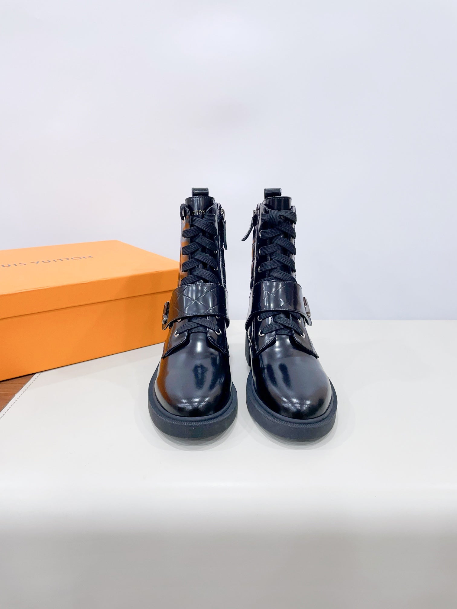 LV Westside Ankle Boot Glossy Black Calfskin