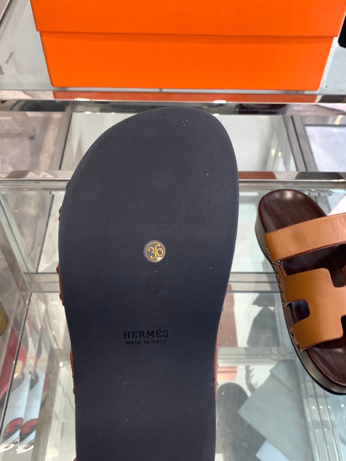 HM 25 Kos Clog Sandals Brown Cowhide 292050