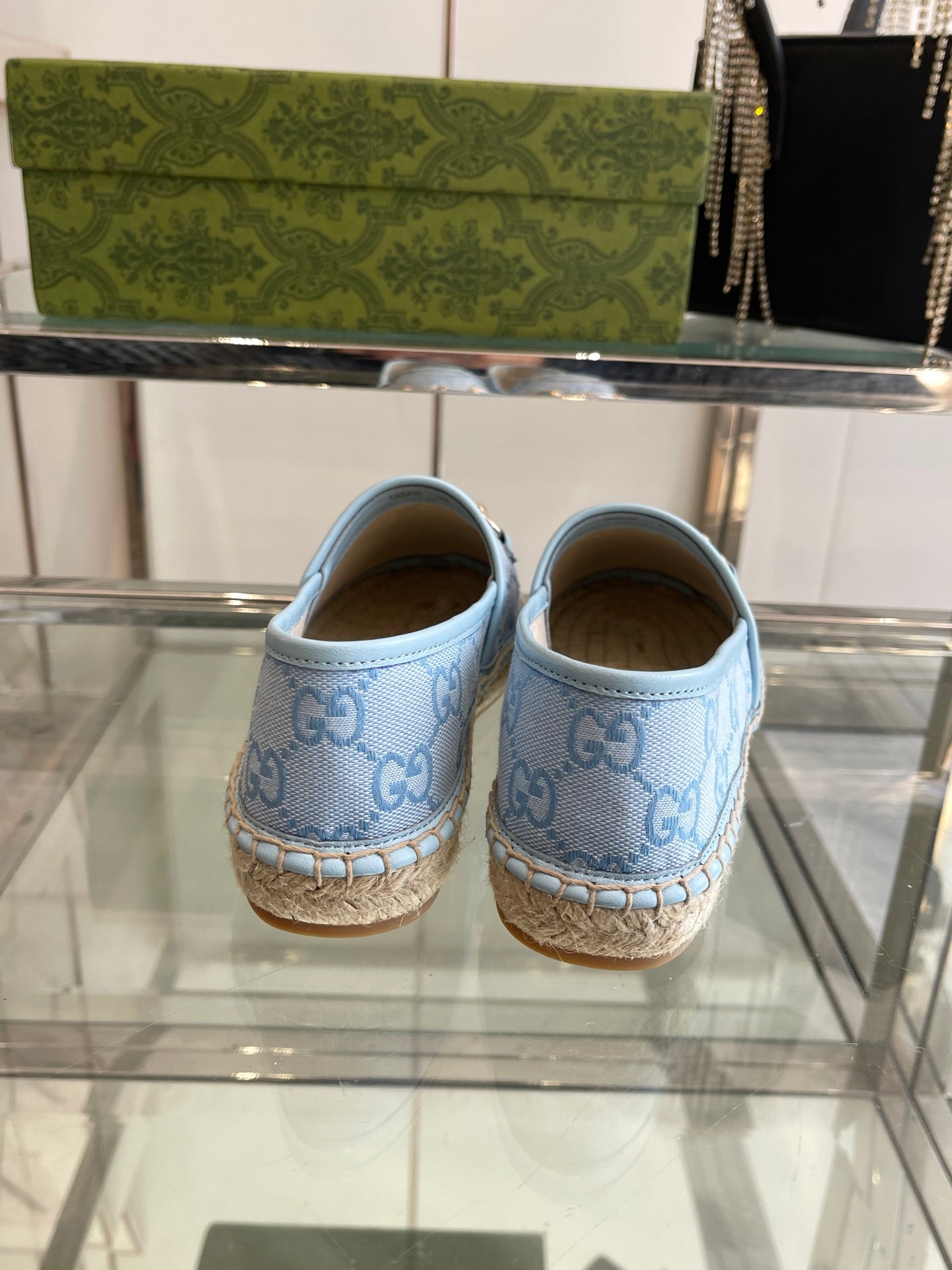 GC 2025 Espadrille With Horsebit Light Blue Canvas 292316