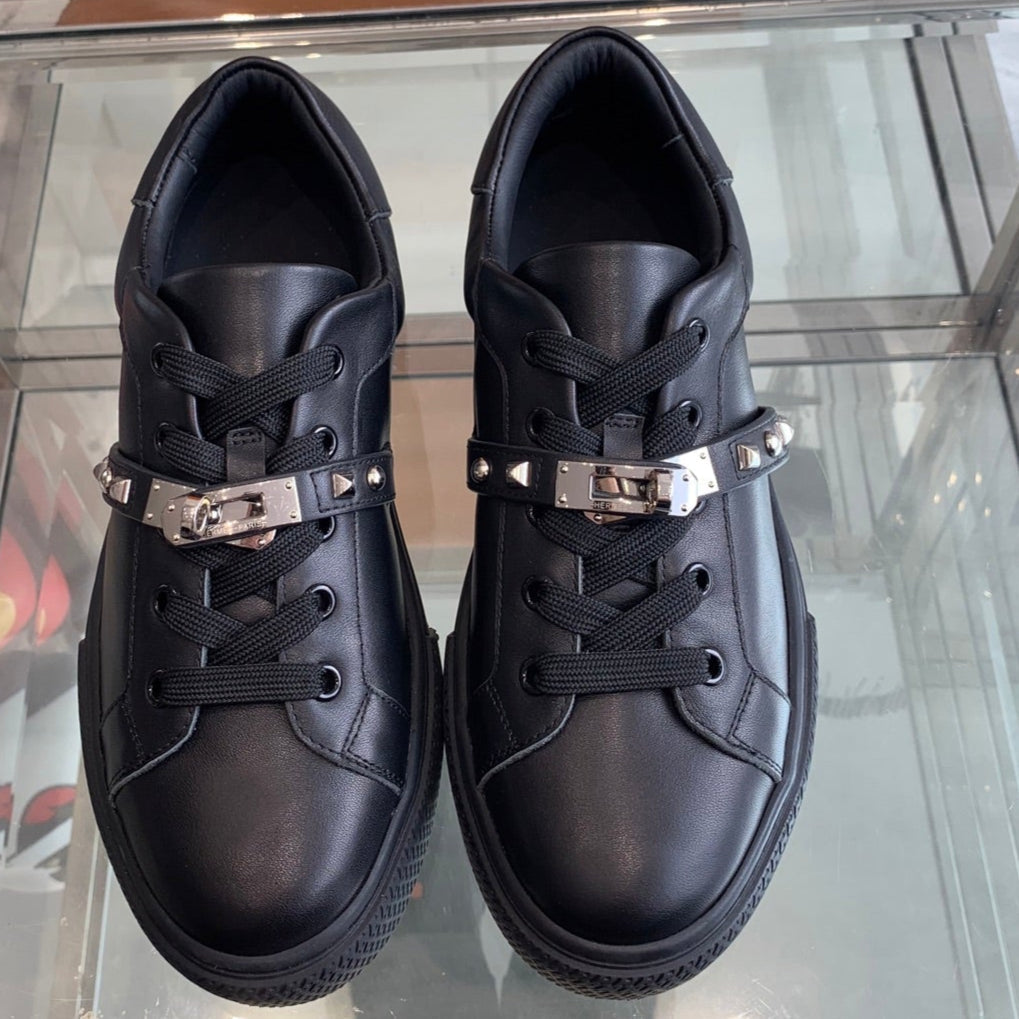 HM Day Sneaker Glossy Black Calfskin 291819